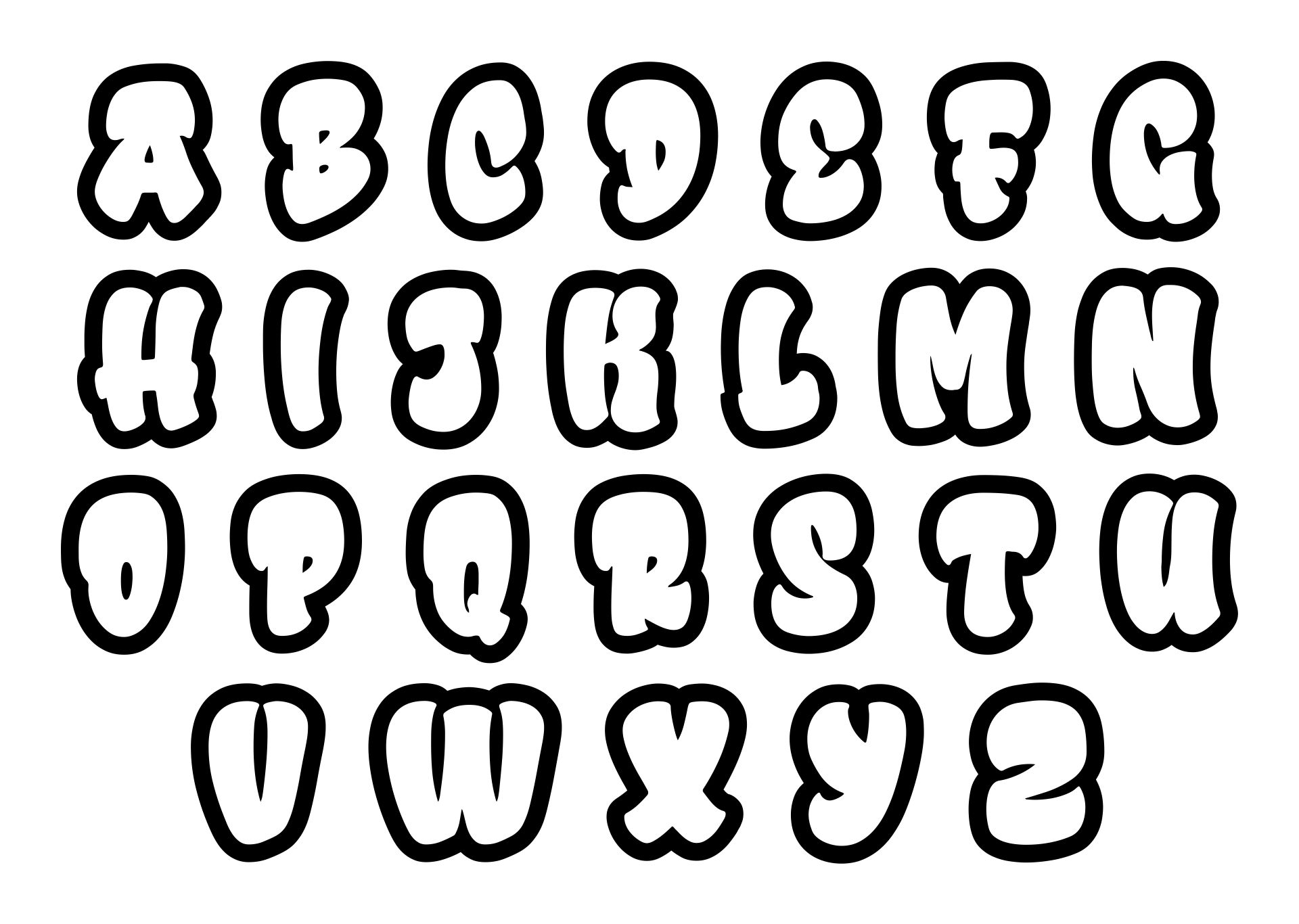 cool font styles alphabet