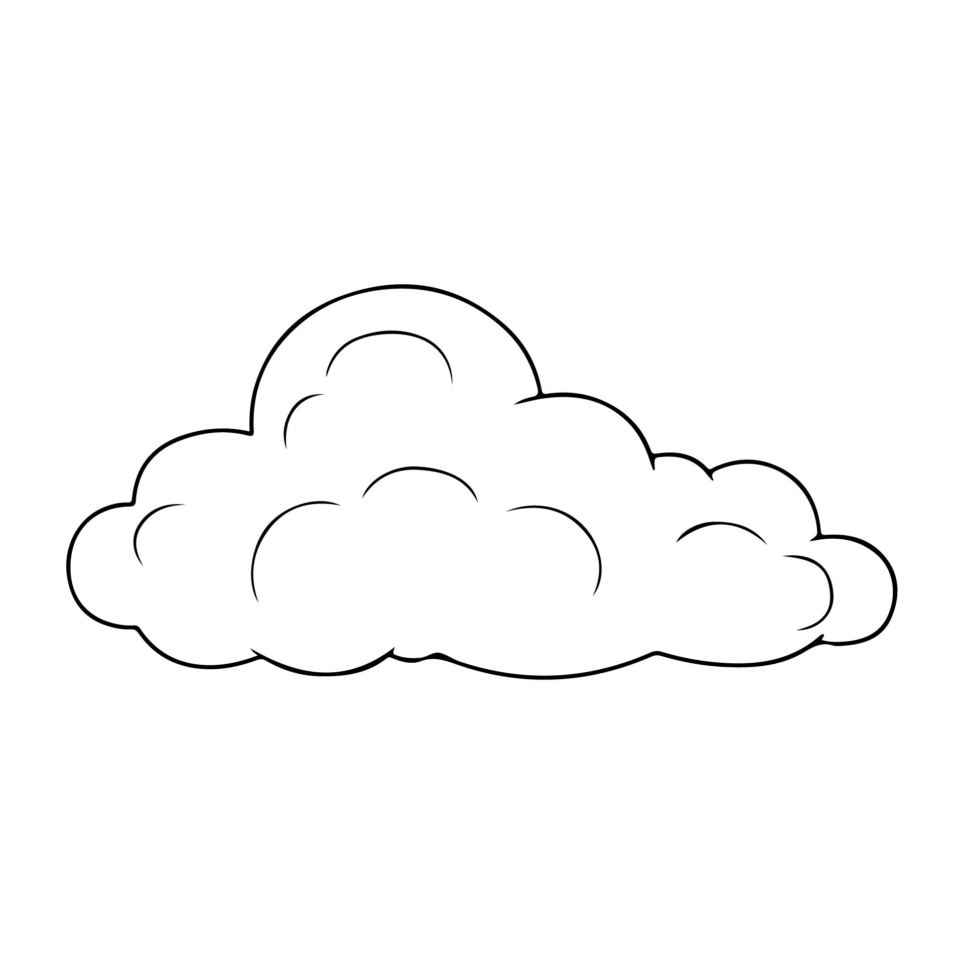 Printable Cloud Template