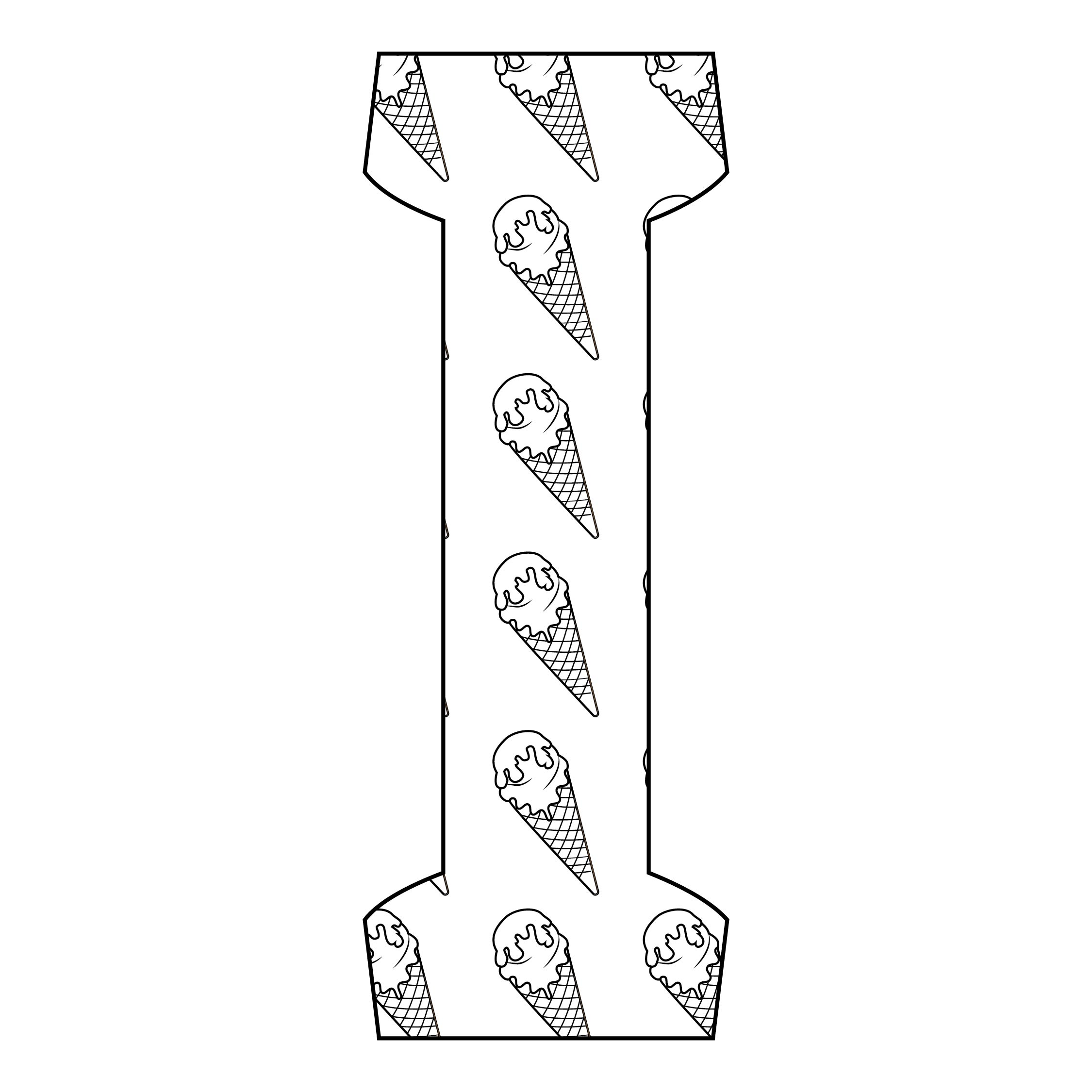 Coloring Pages Of The Letter I