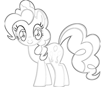 Pinkie Pie Coloring Pages