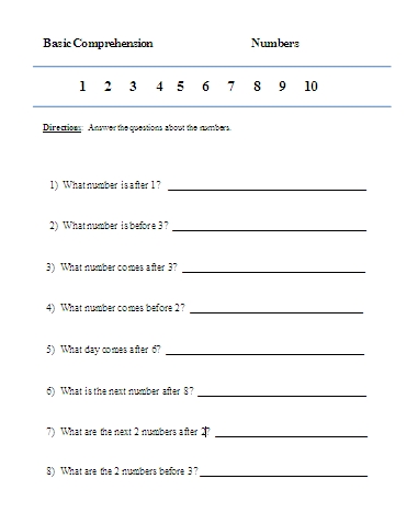 Printable Aphasia Worksheets Adults