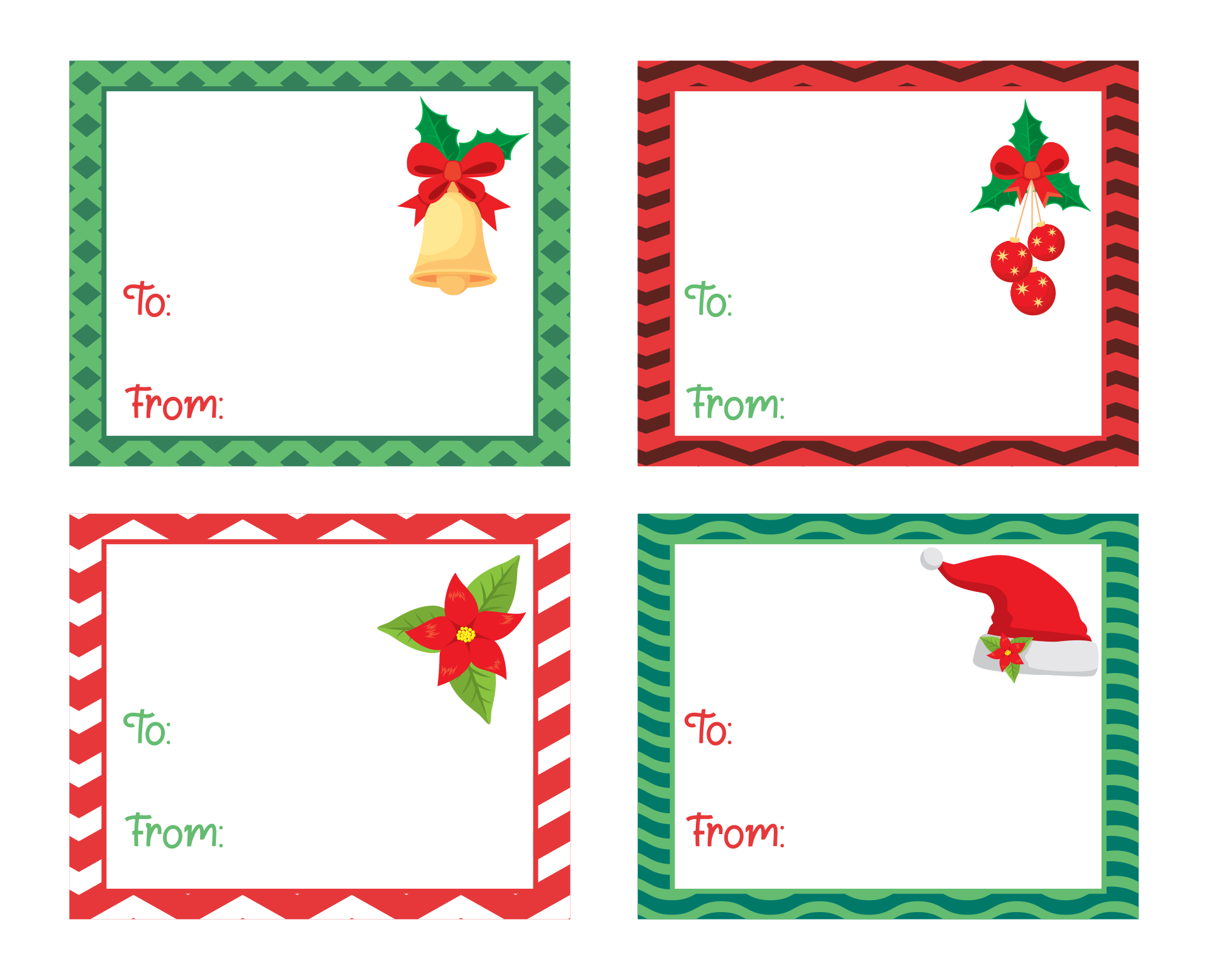 10 Best Free Printable Christmas Labels Templates Pdf For Free At