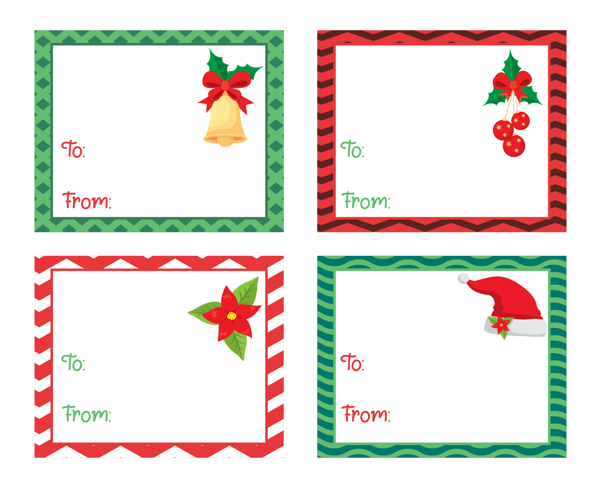 Printable Holiday Label Templates