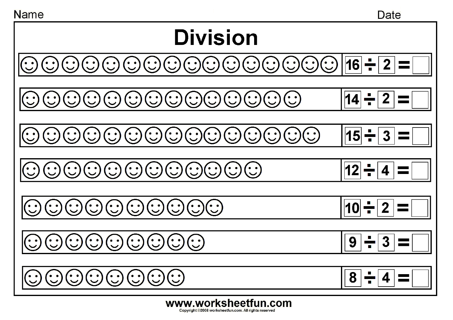 Printable Division Worksheets Grade 3
