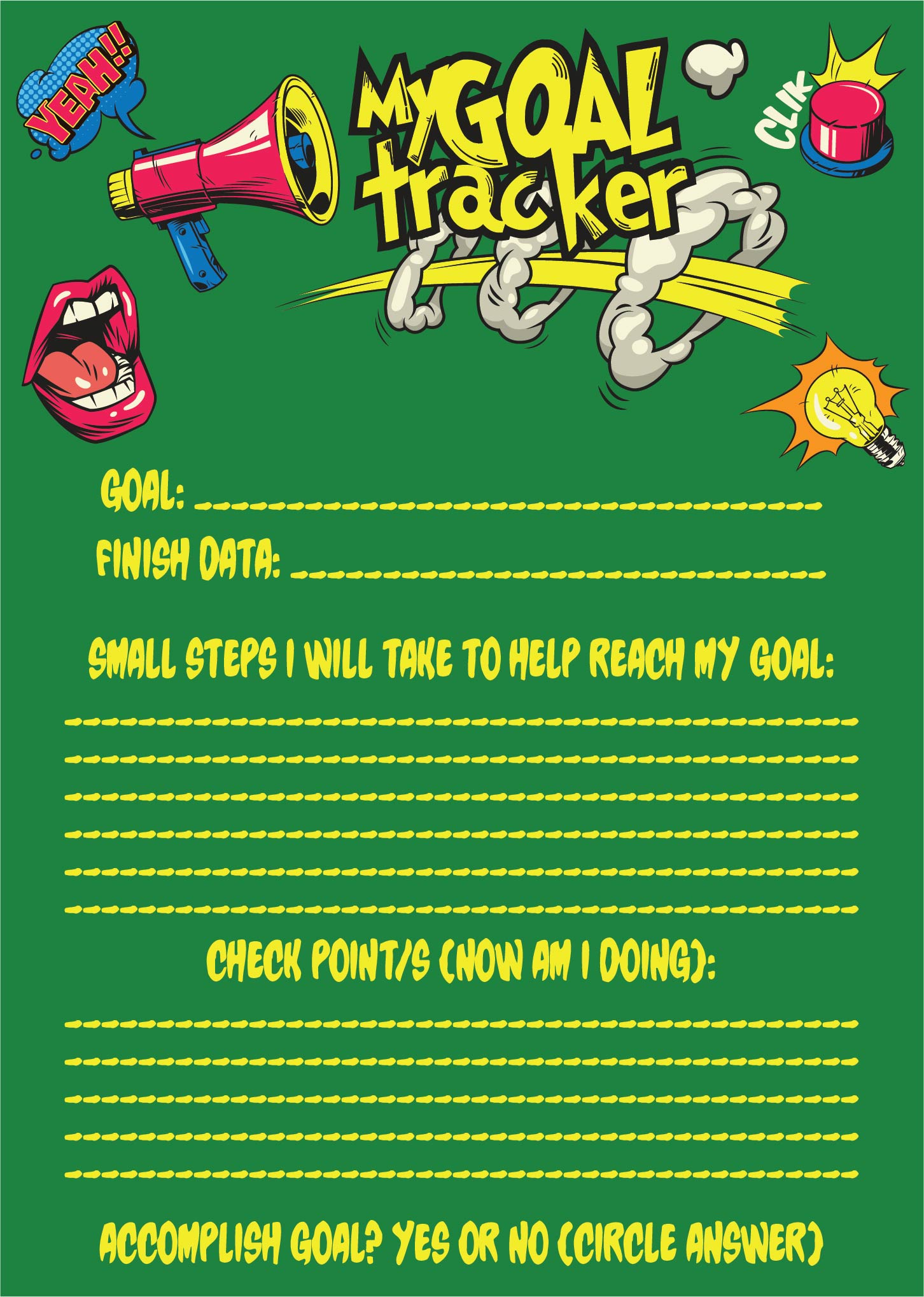 Printable Goal Tracker Template