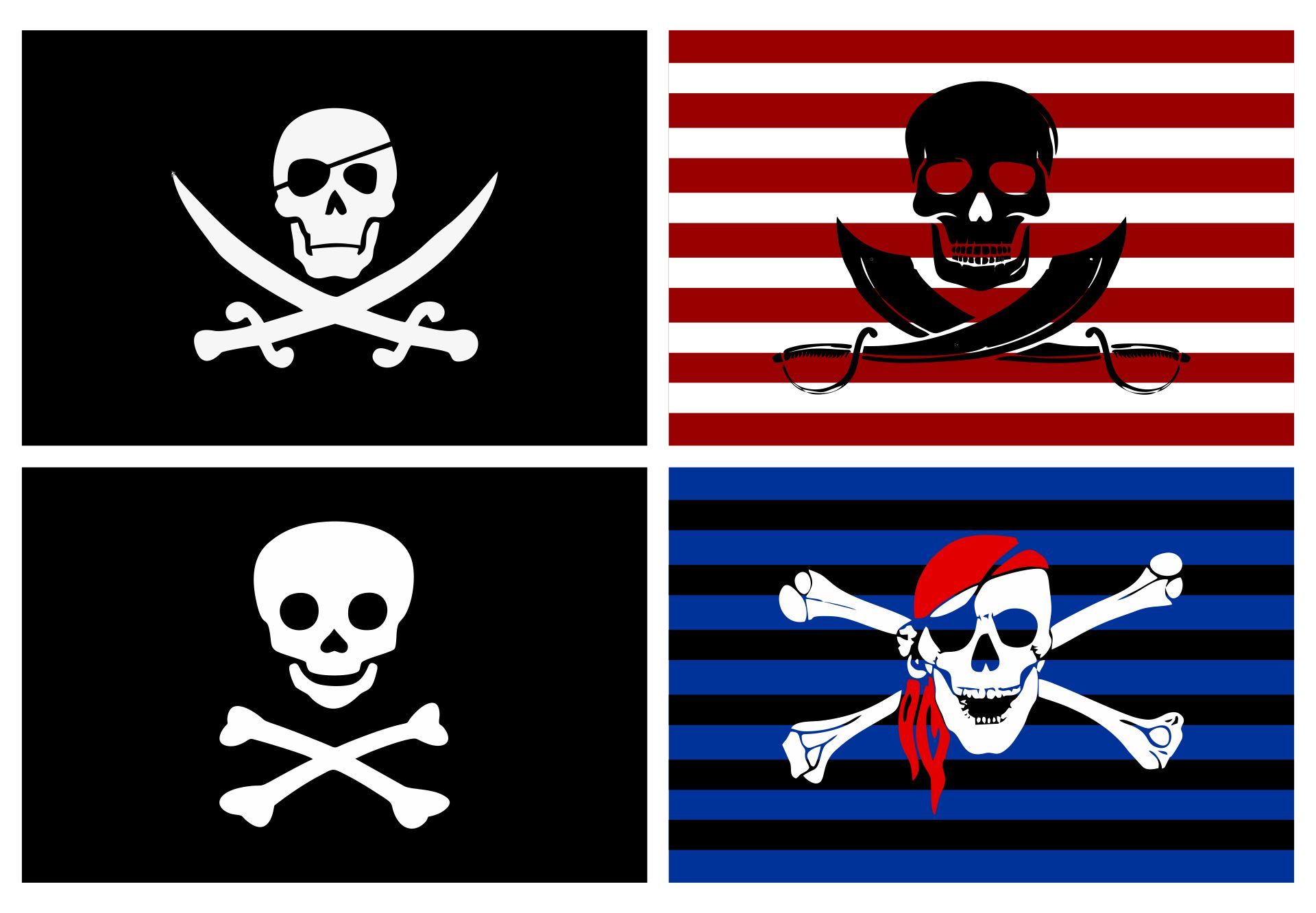 4 Best Printable Pirate Skull And Crossbones Printablee Com