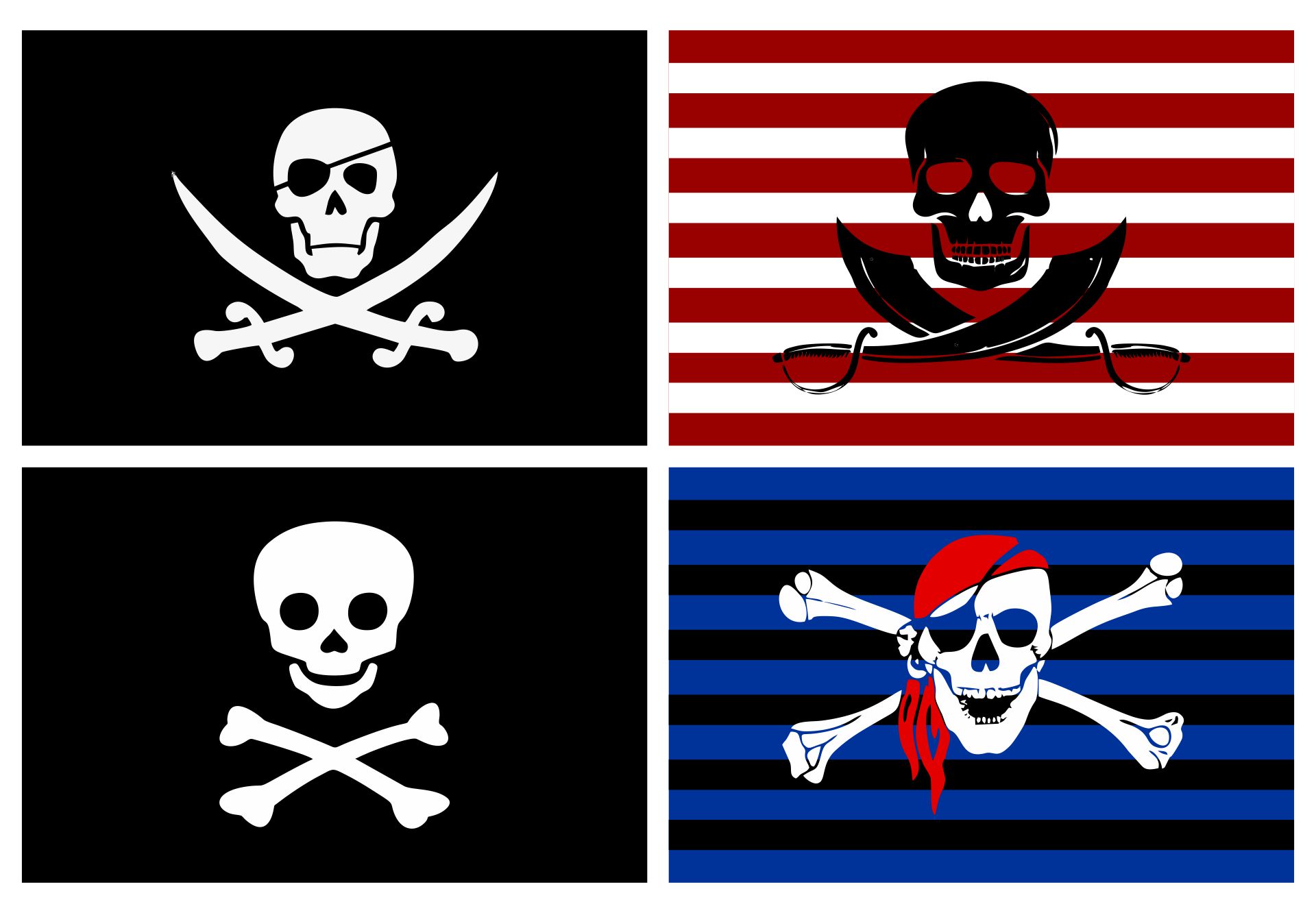 Printable Pirate Skull And Crossbones