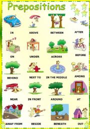 Printable Preposition Worksheets