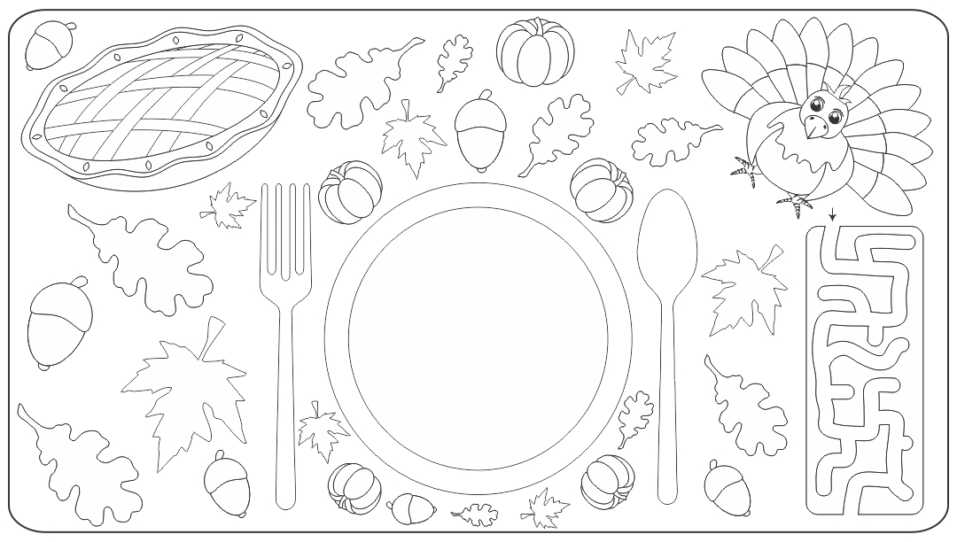 10 Best Free Printable Thanksgiving Activity Placemat PDF for Free at ...