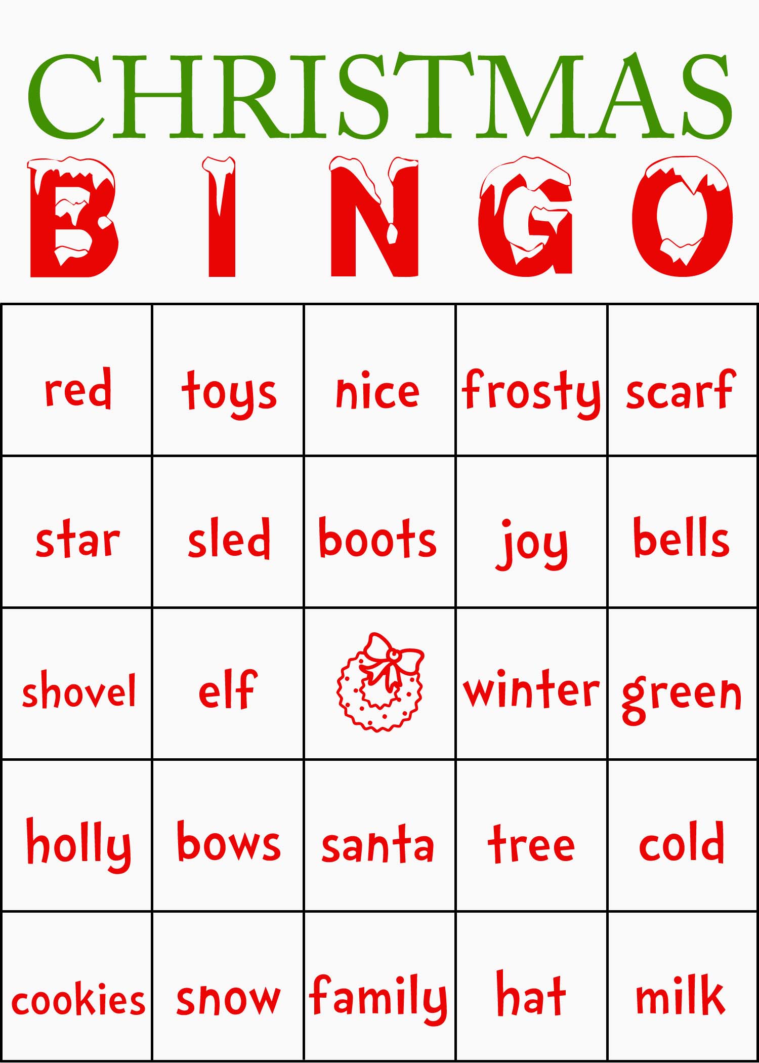 6 Best Free Printable Christmas Bingo Game PDF For Free At Printablee