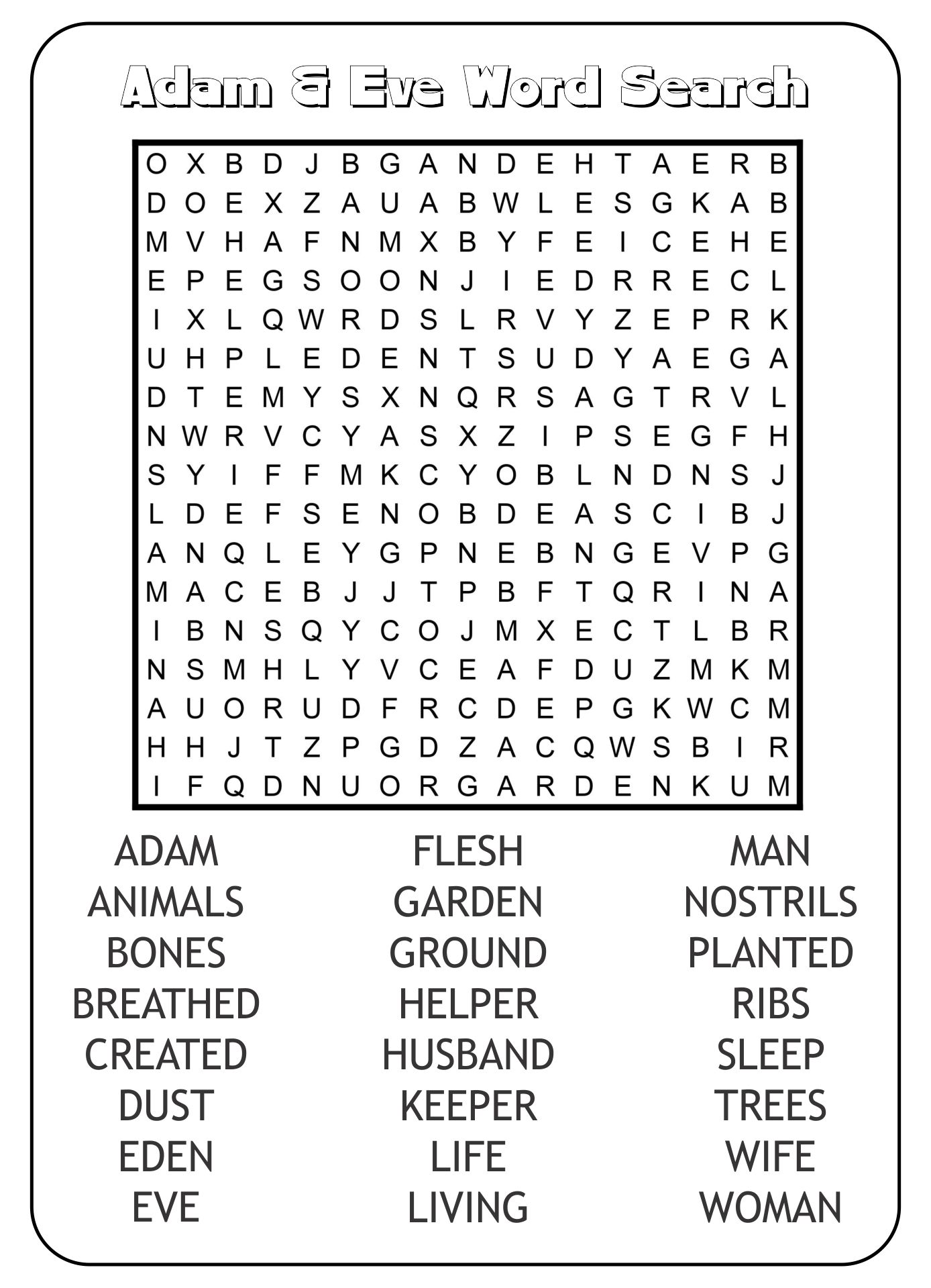 Free Printable Christian Puzzles