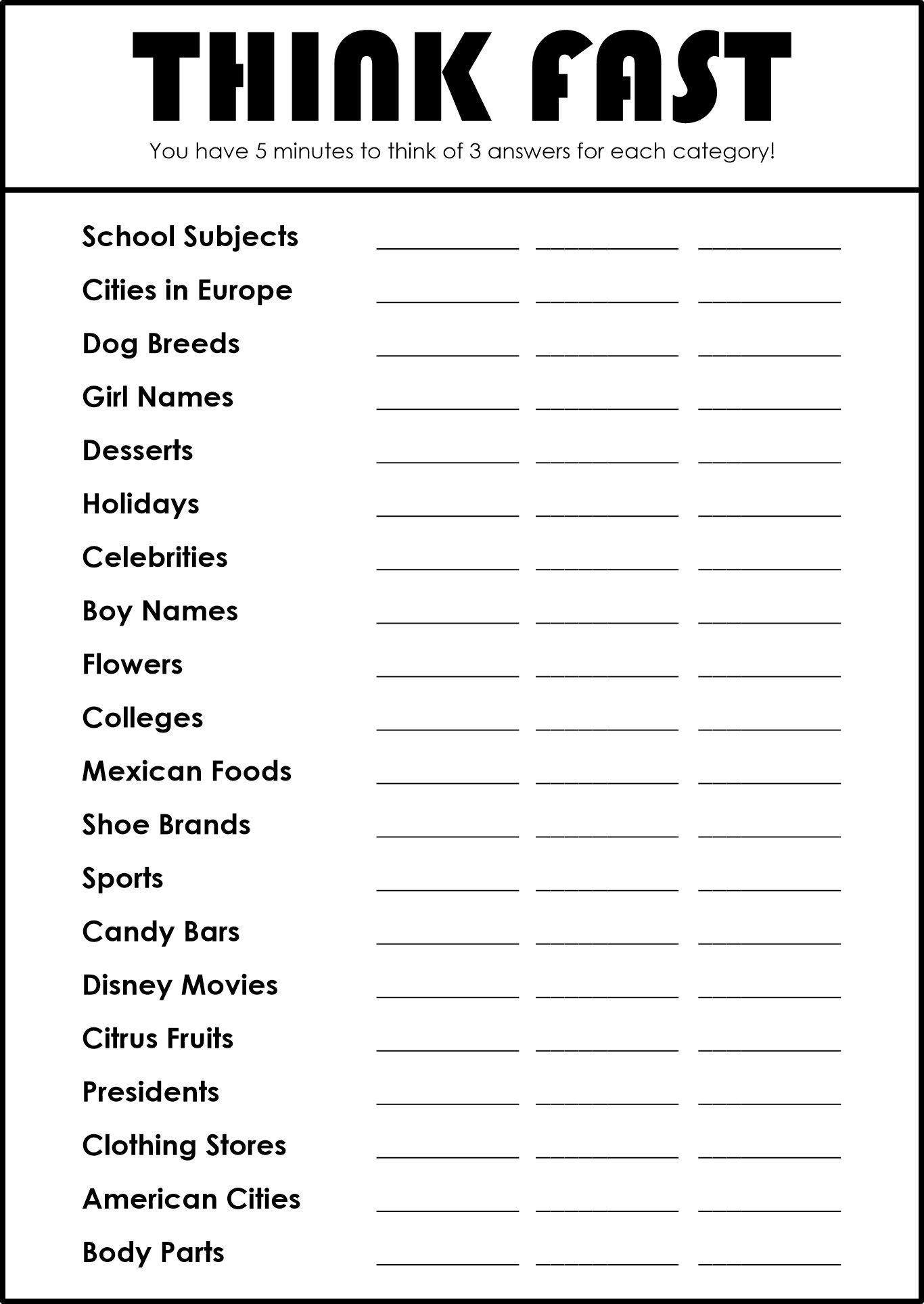 Game Free Printables Printablee Game Free Printables Printablee
