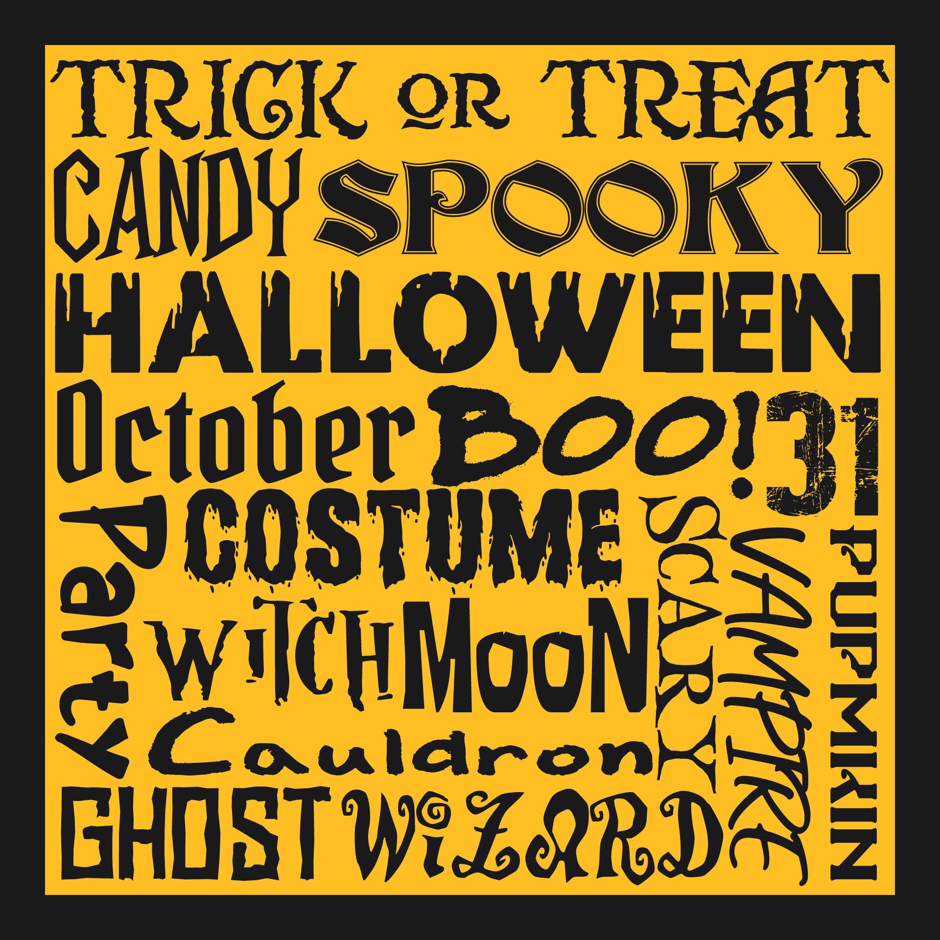 10 Best Vintage Halloween Silhouettes Free Printable Printablee