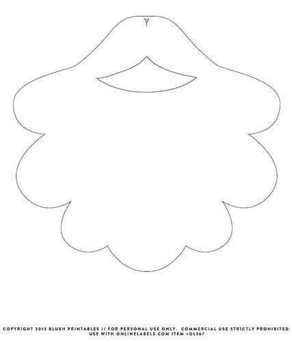 Santa Beard Template