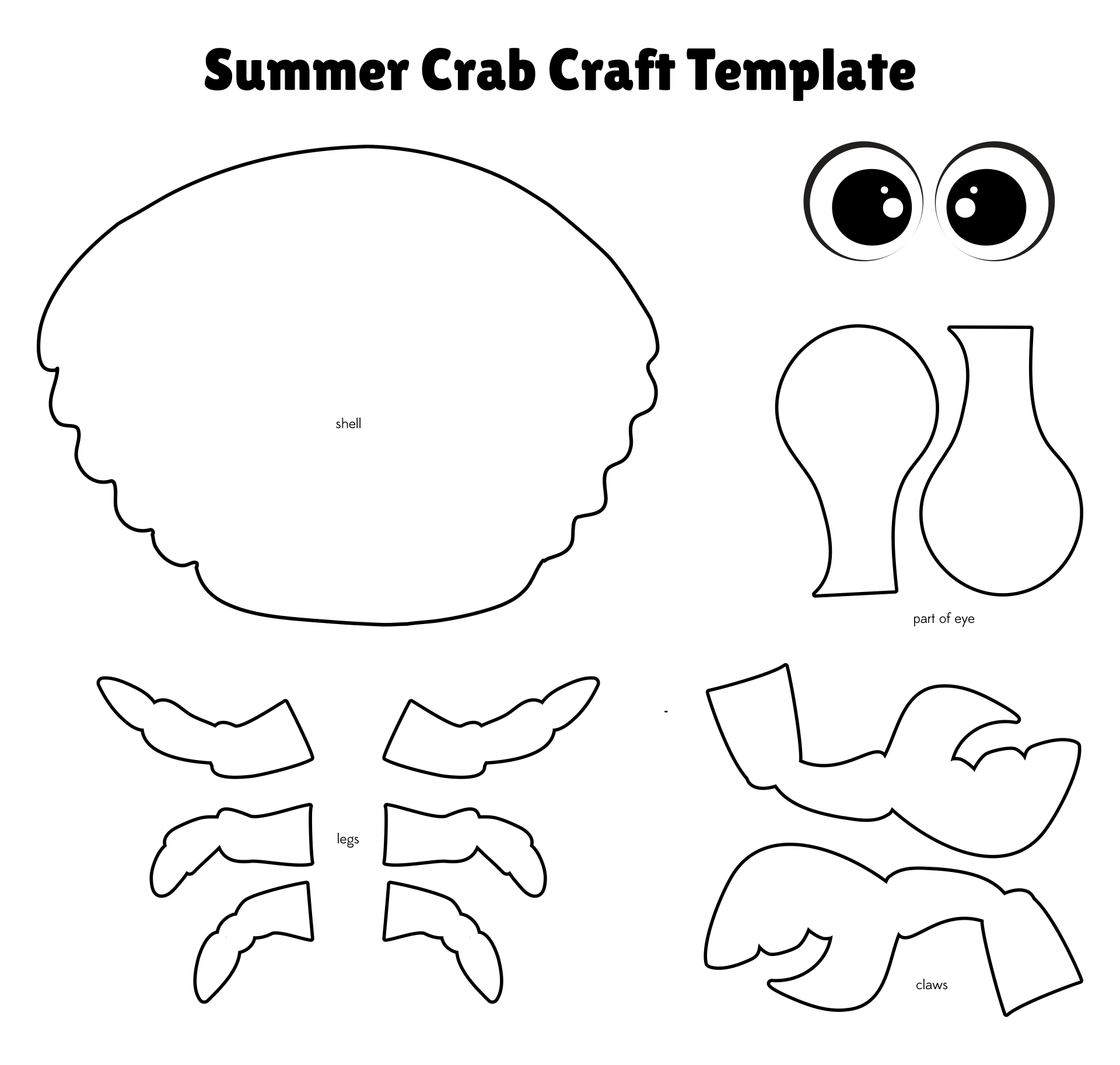 Printable Preschool Summer Crafts