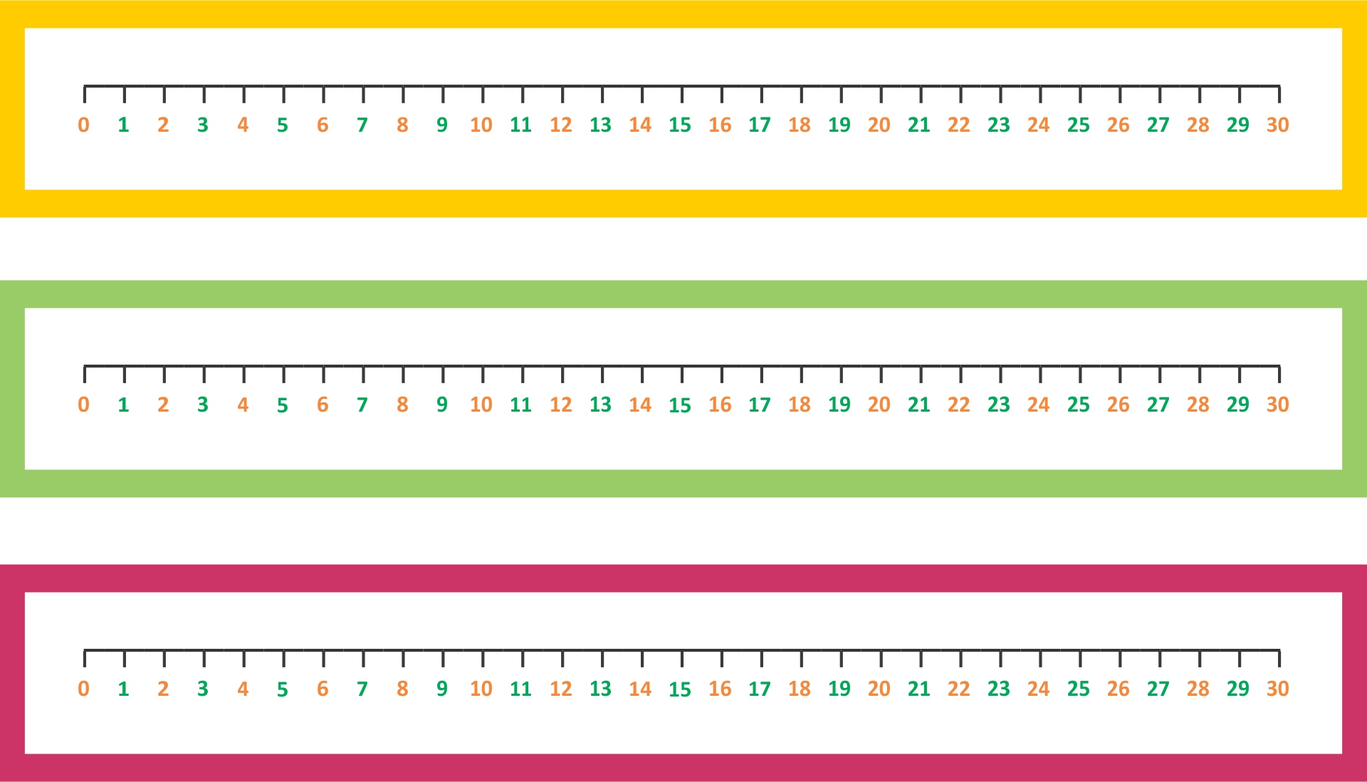  Printable Number Line 1 30 Printable Word Searches