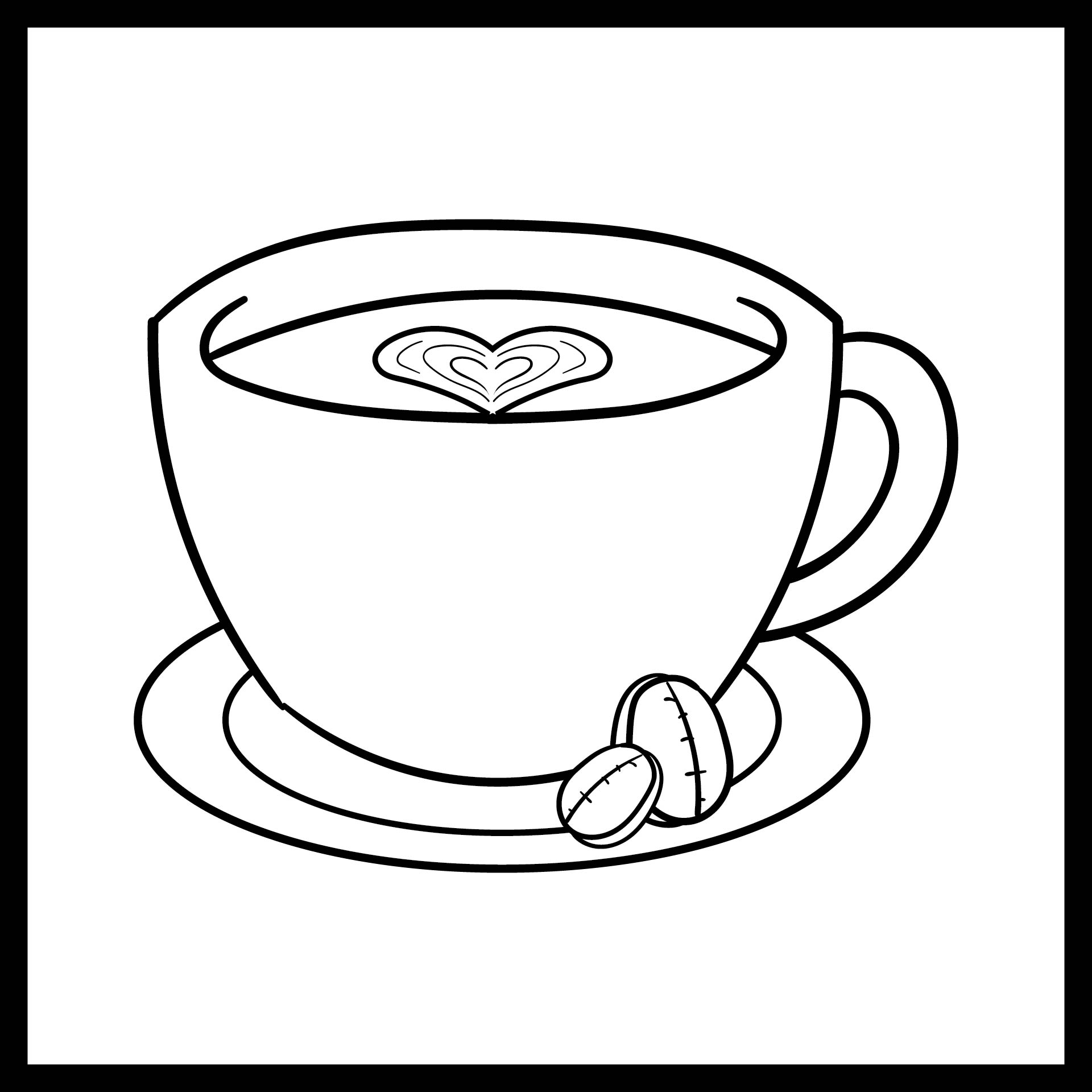 Coffeecups Coloring Pages