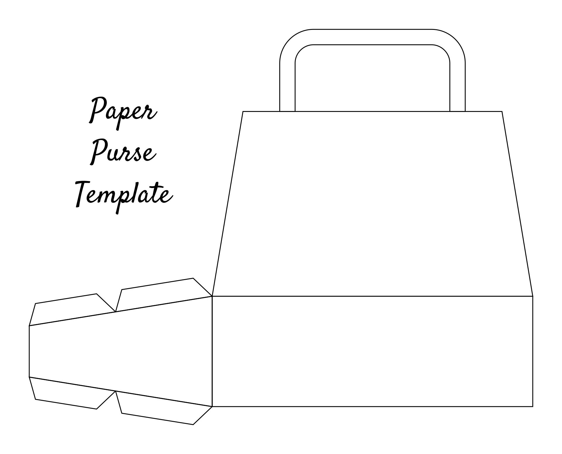 Printable Paper Bag Template