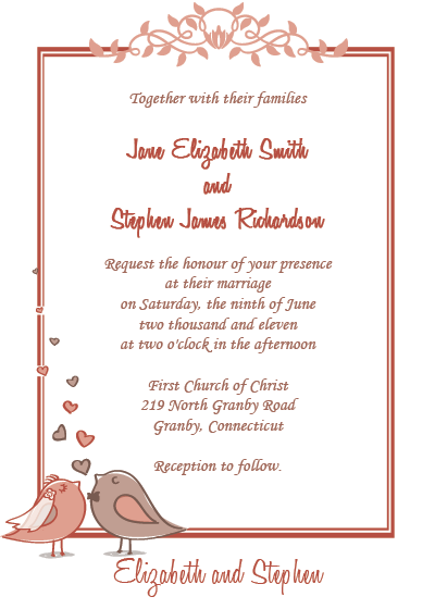 3 Best Images of Hallmark Wedding Invitation Printable Free - Hallmark ...