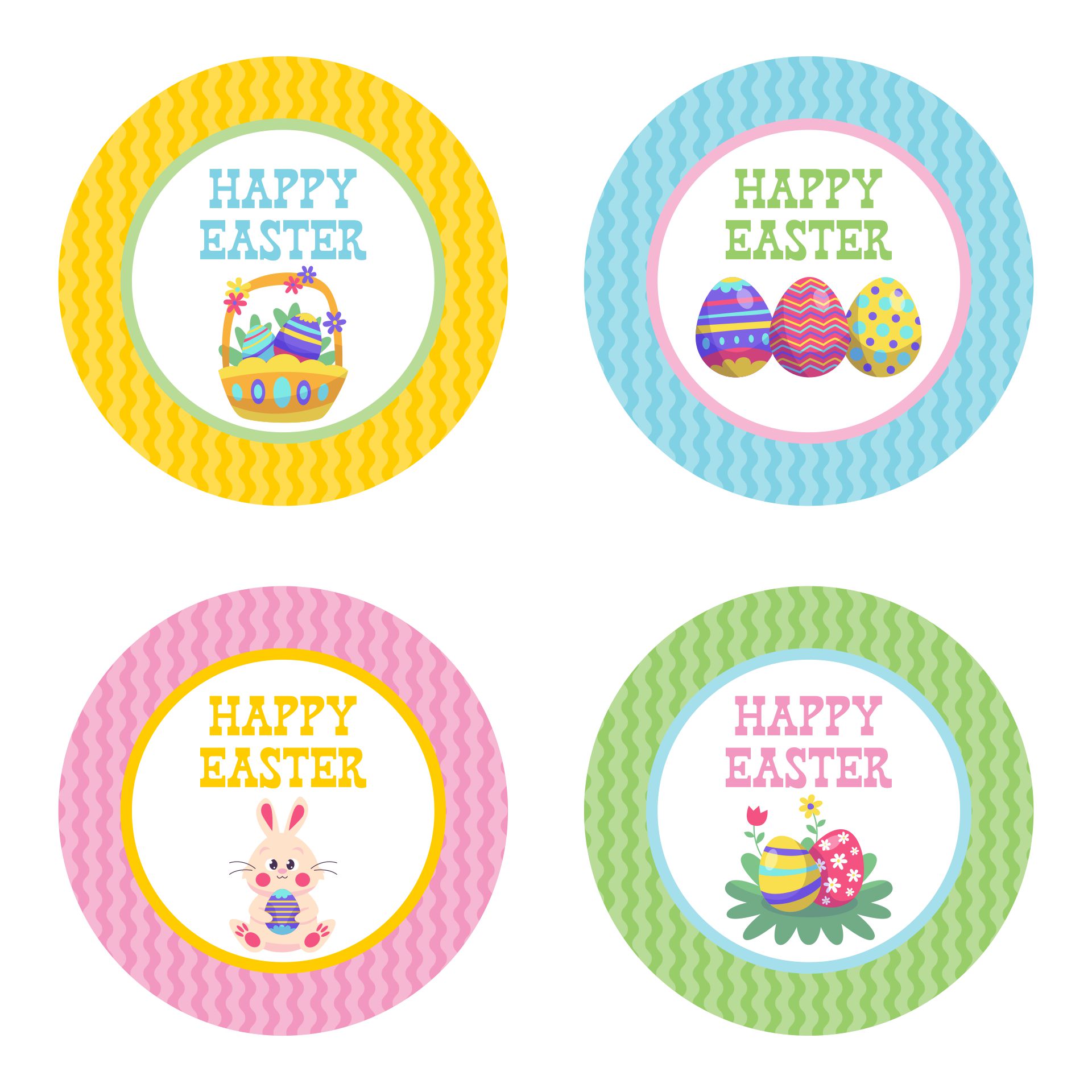 Hoppy Easter Printable Labels