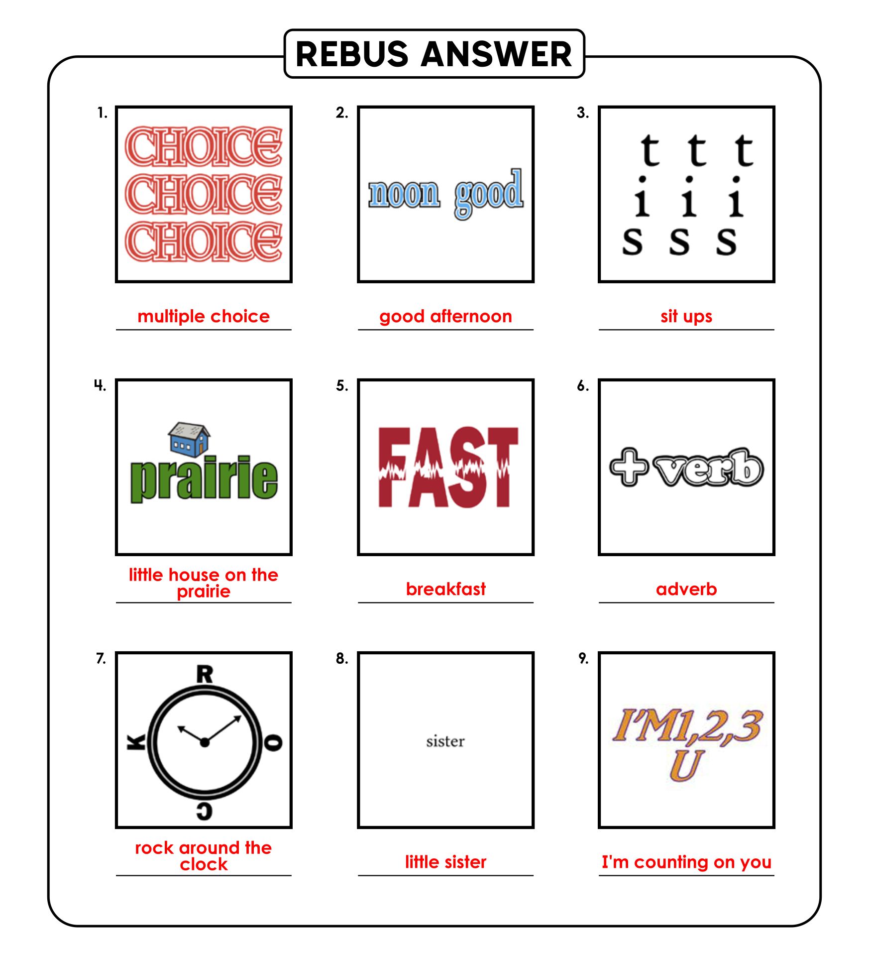 10 best printable rebus puzzles with answers printablee com