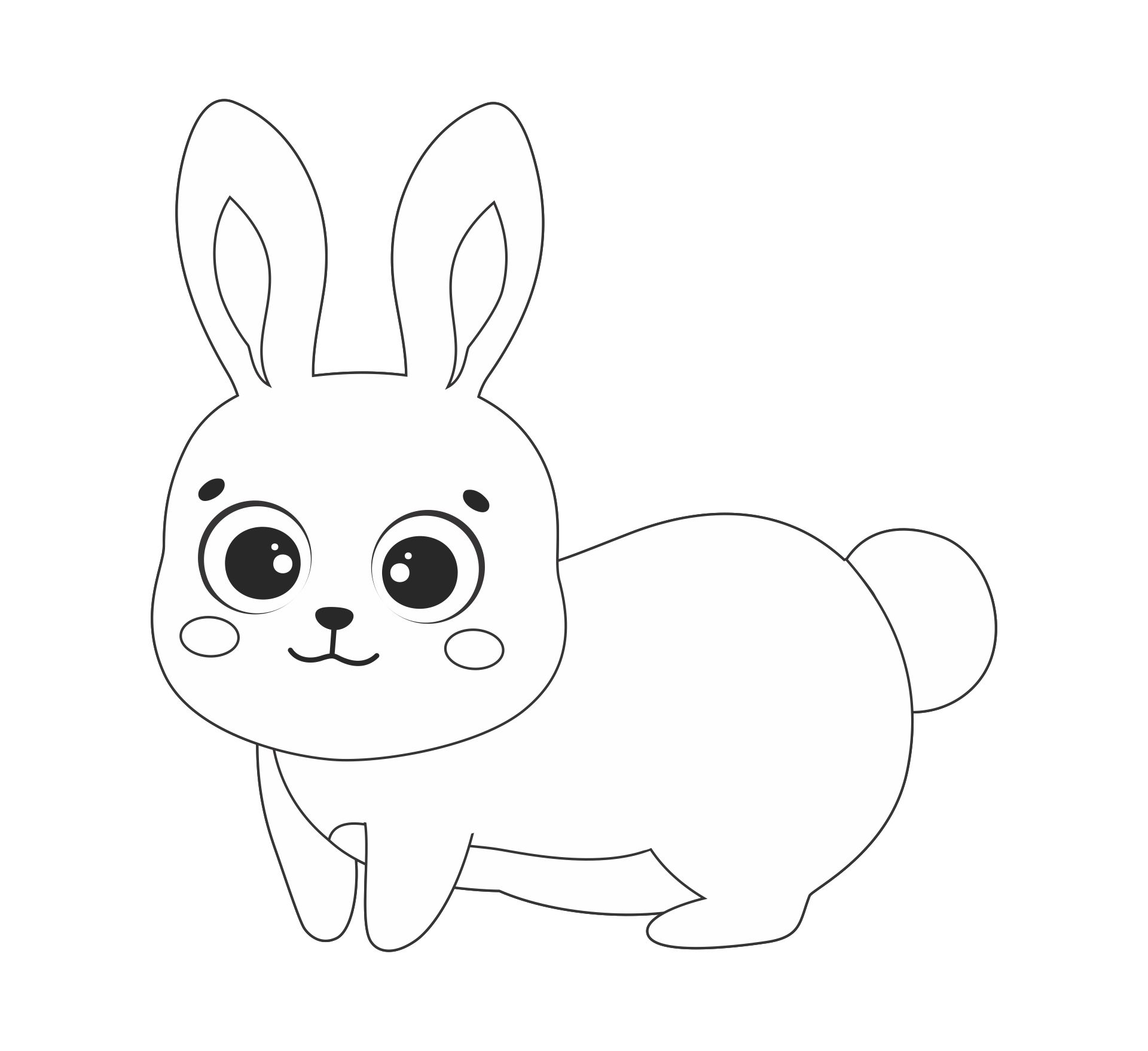 Simple Easter Bunny Dot To Dot Printables