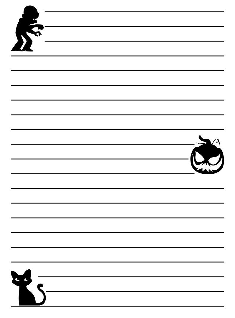 15 Best Free Printable Halloween Writing Paper For Free At Printablee