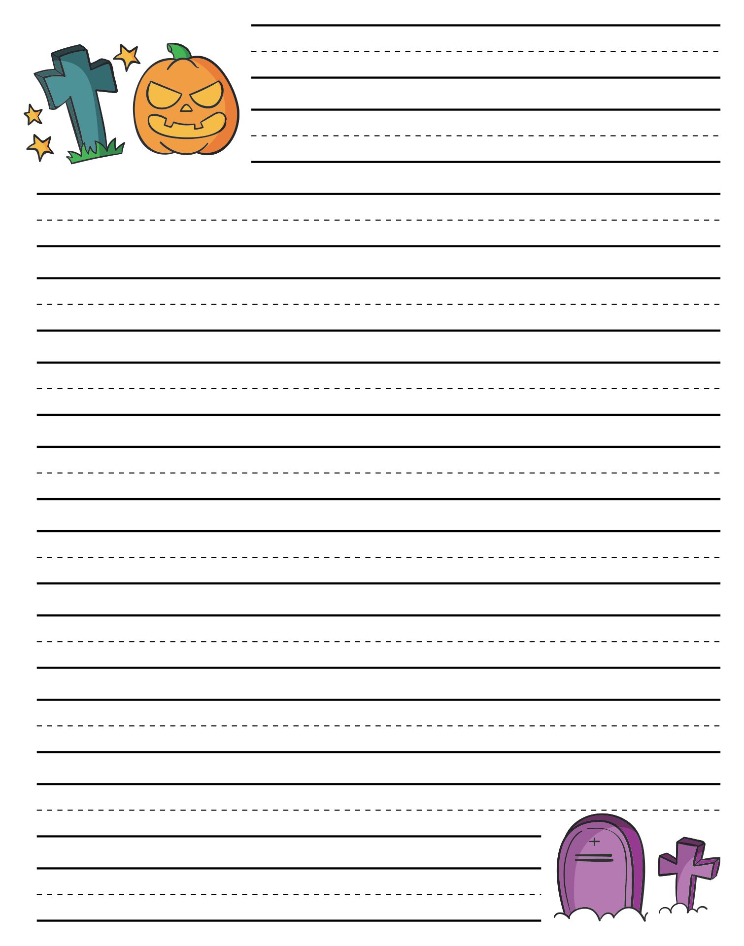 15 Best Free Printable Halloween Writing Paper