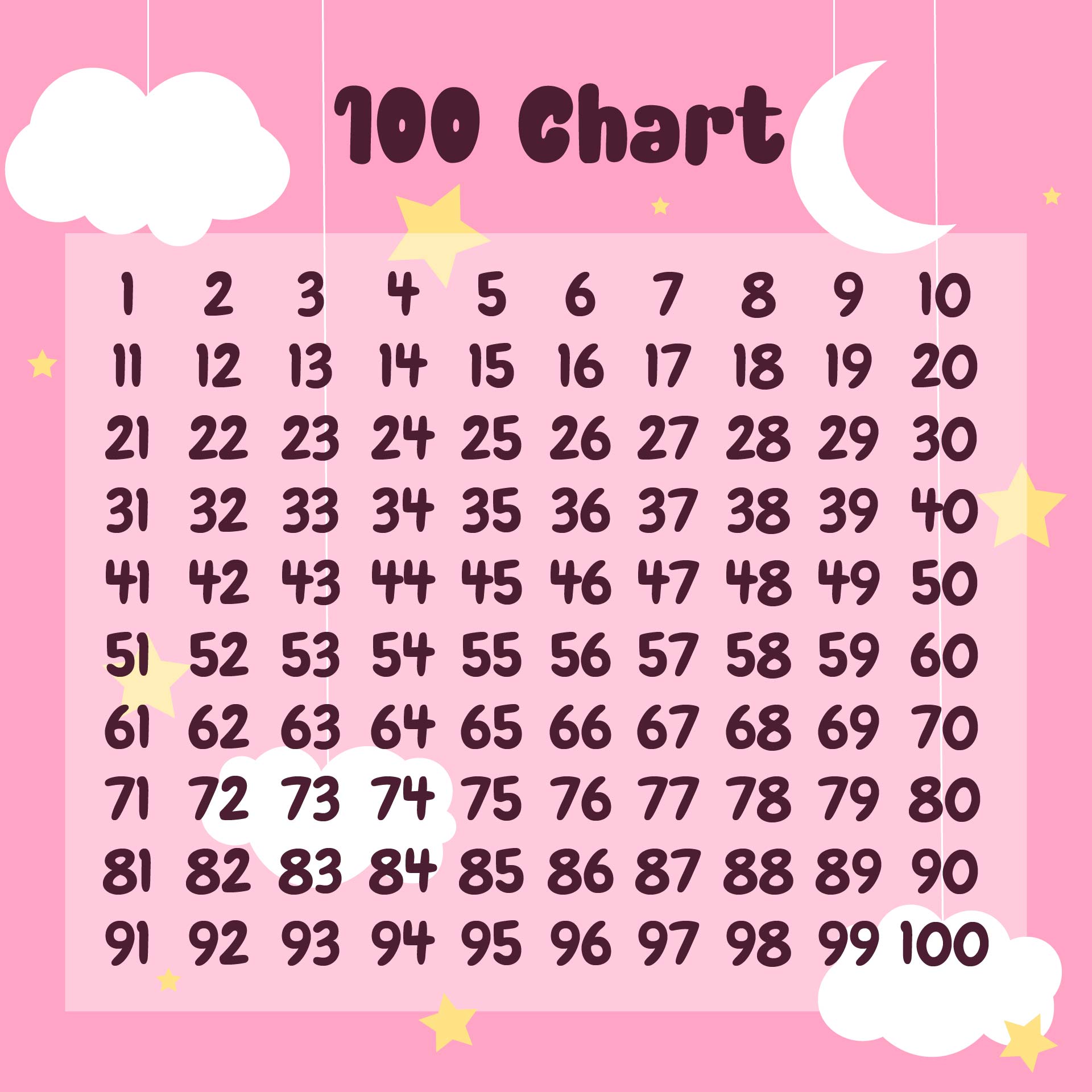 5 Best Free Printable 100 Chart Math PDF For Free At Printablee