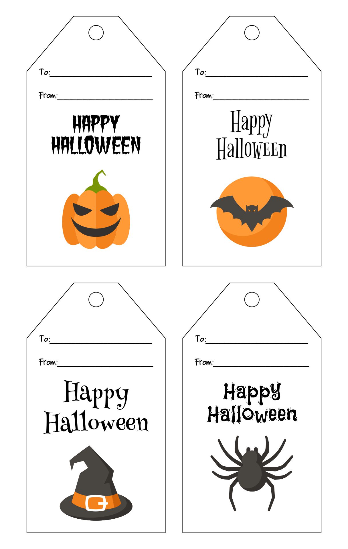 Free Halloween Tags Printable