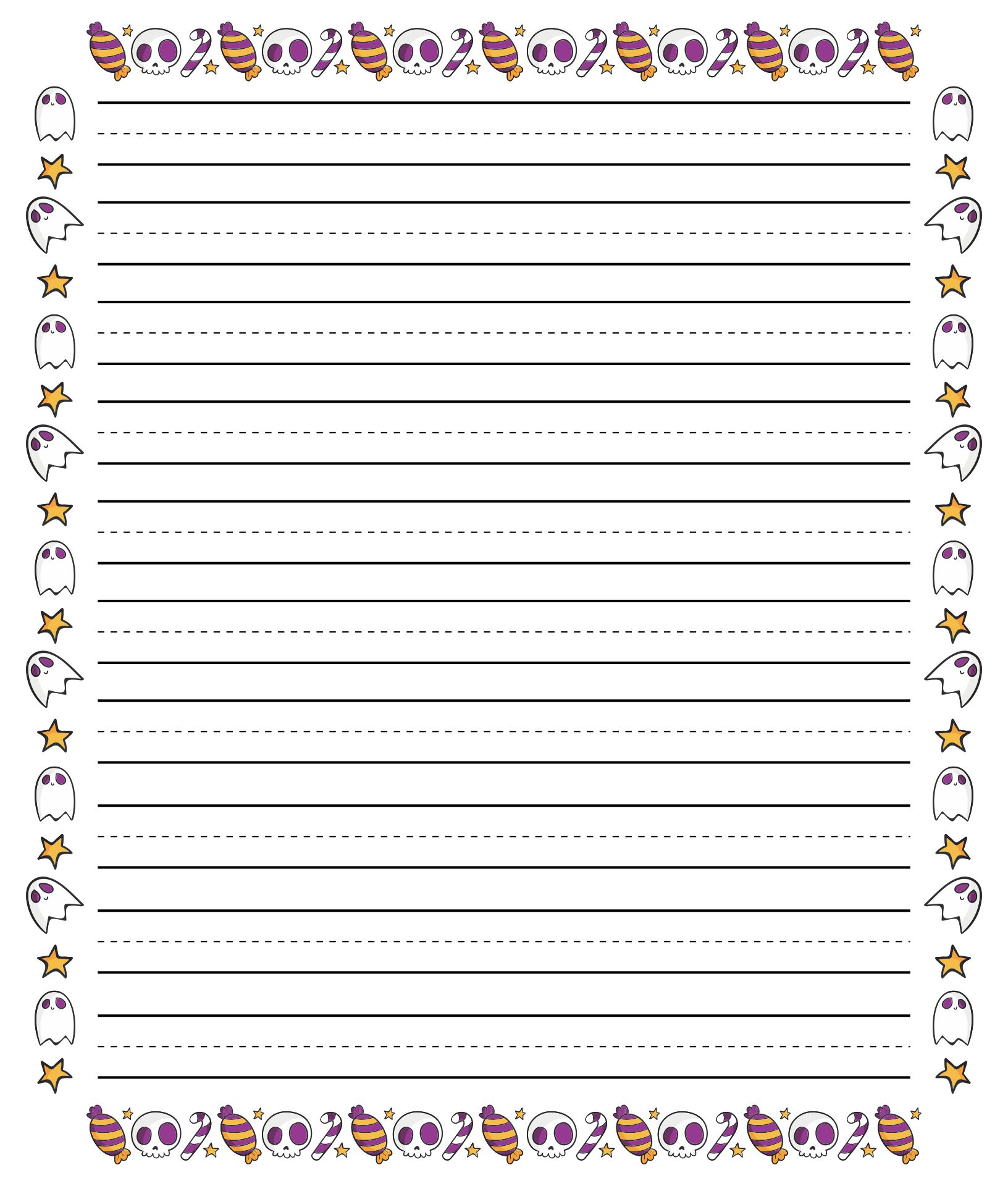 15 Best Free Printable Halloween Writing Paper Printablee