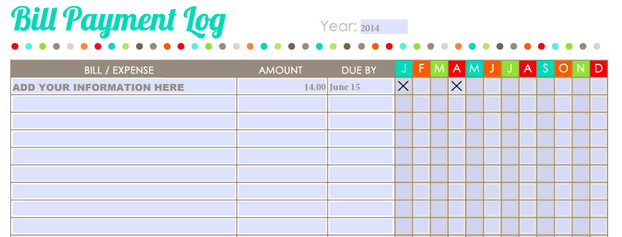 Printable Monthly Budget Worksheet Template