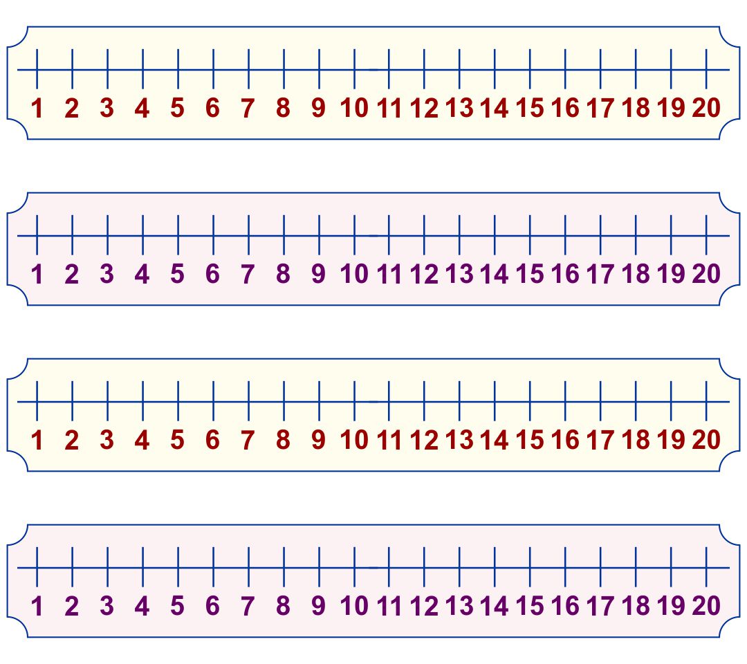 Kindergarten Number Line 0-20