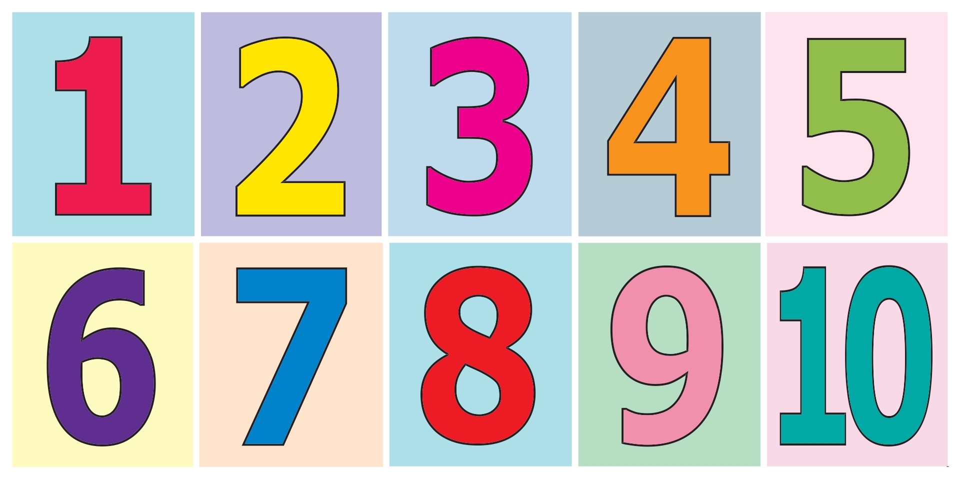 Colorful Numbers 1-30 Printable - Printable World Holiday