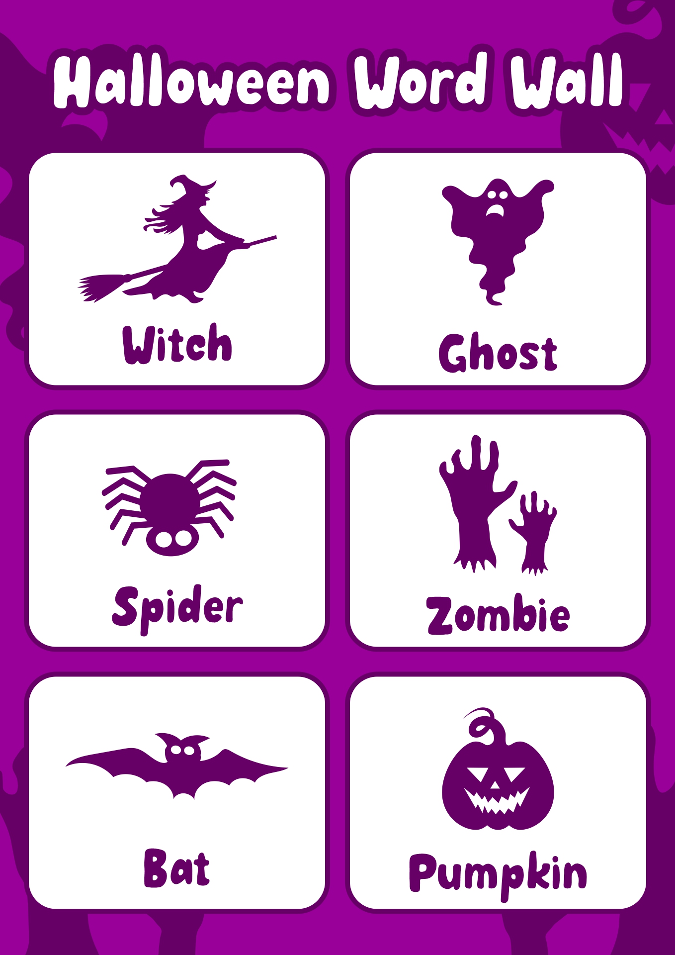 15 Best Halloween Word Wall Printables PDF For Free At Printablee