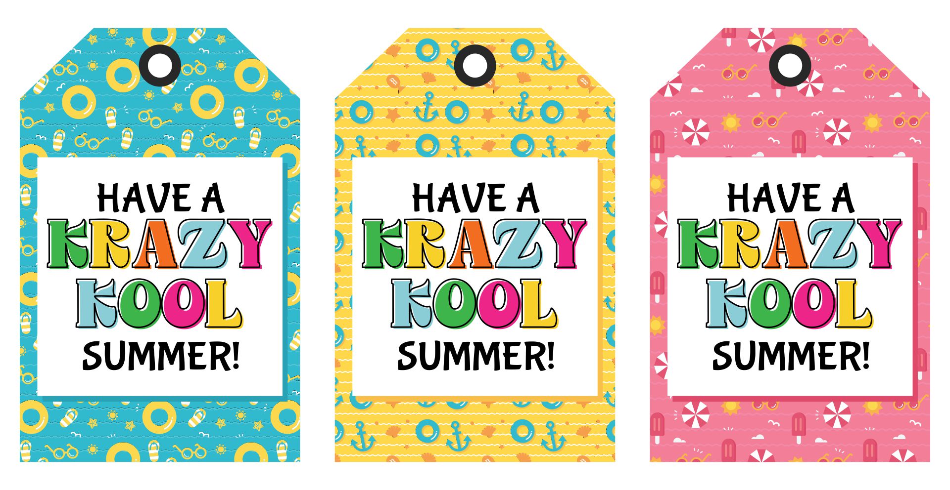 Have a Kool Summer Tag Printable Free