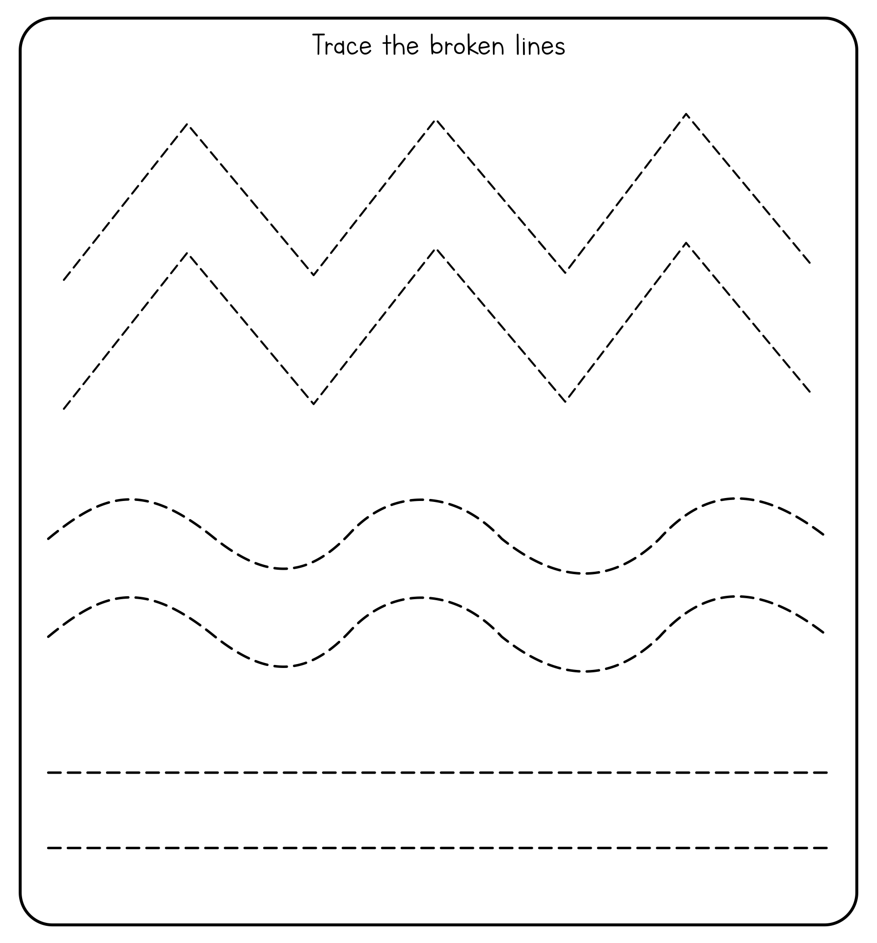 Printable Line Tracing