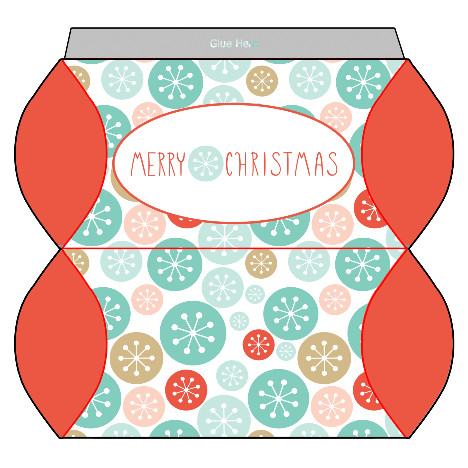 6 Best Christmas Printables Box Template PDF For Free At Printablee