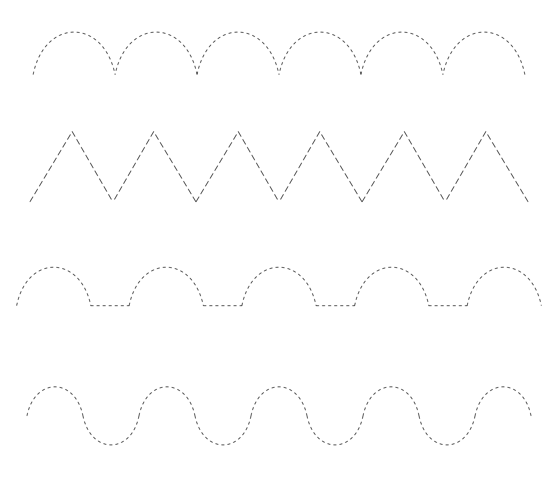 Printable Line Tracing Worksheets