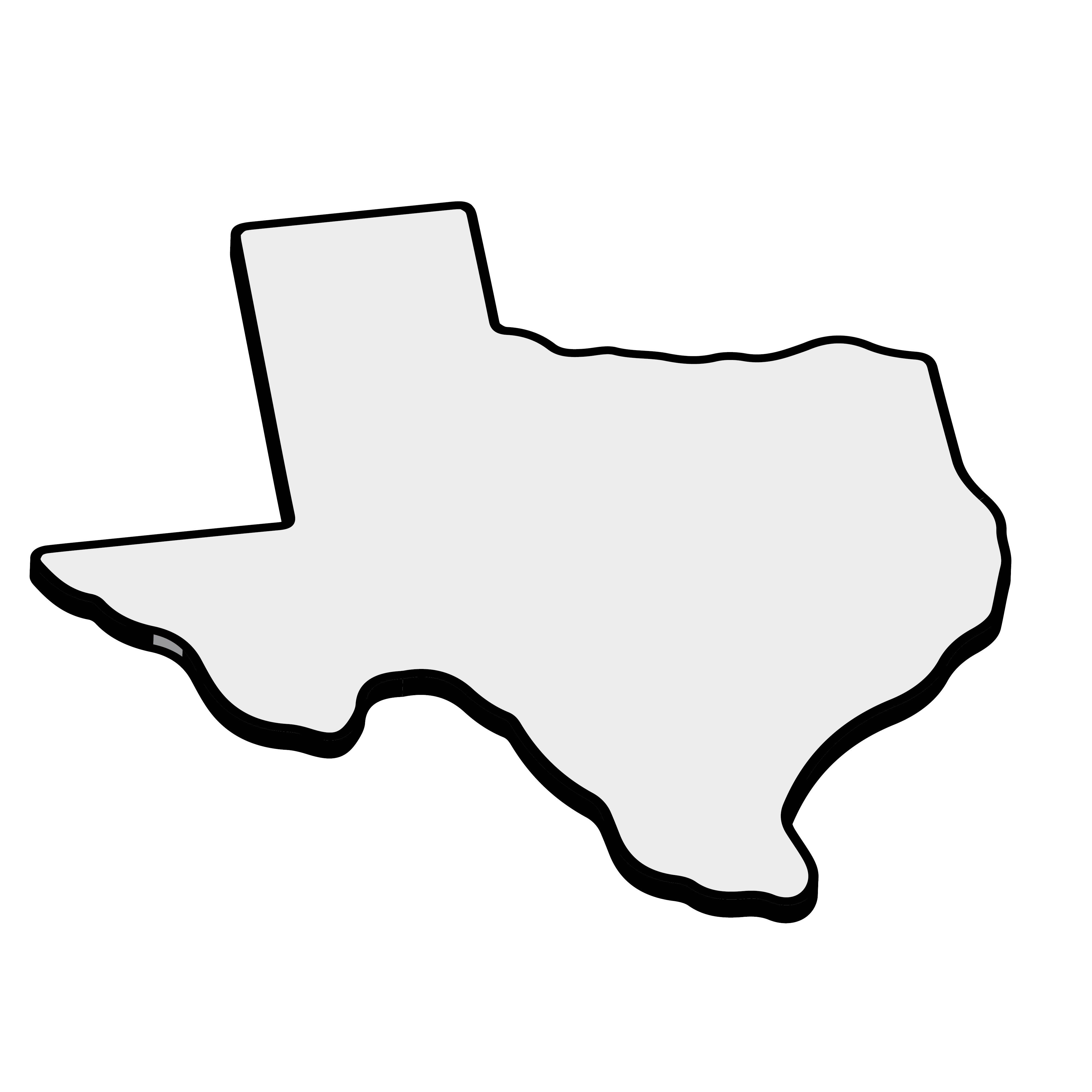 6 Best Texas Map Template Printable PDF for Free at Printablee