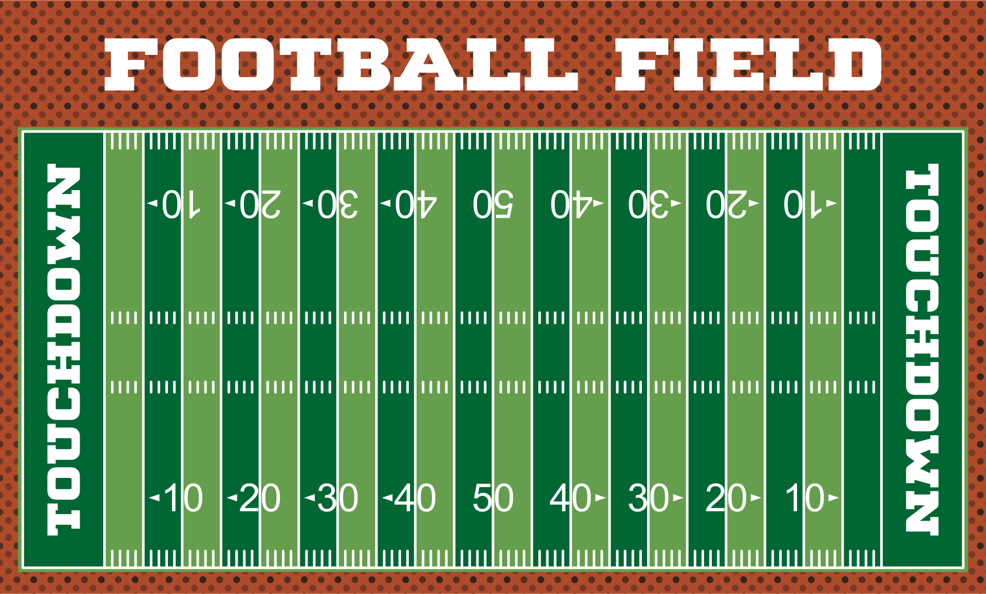 Printable Football Field Template