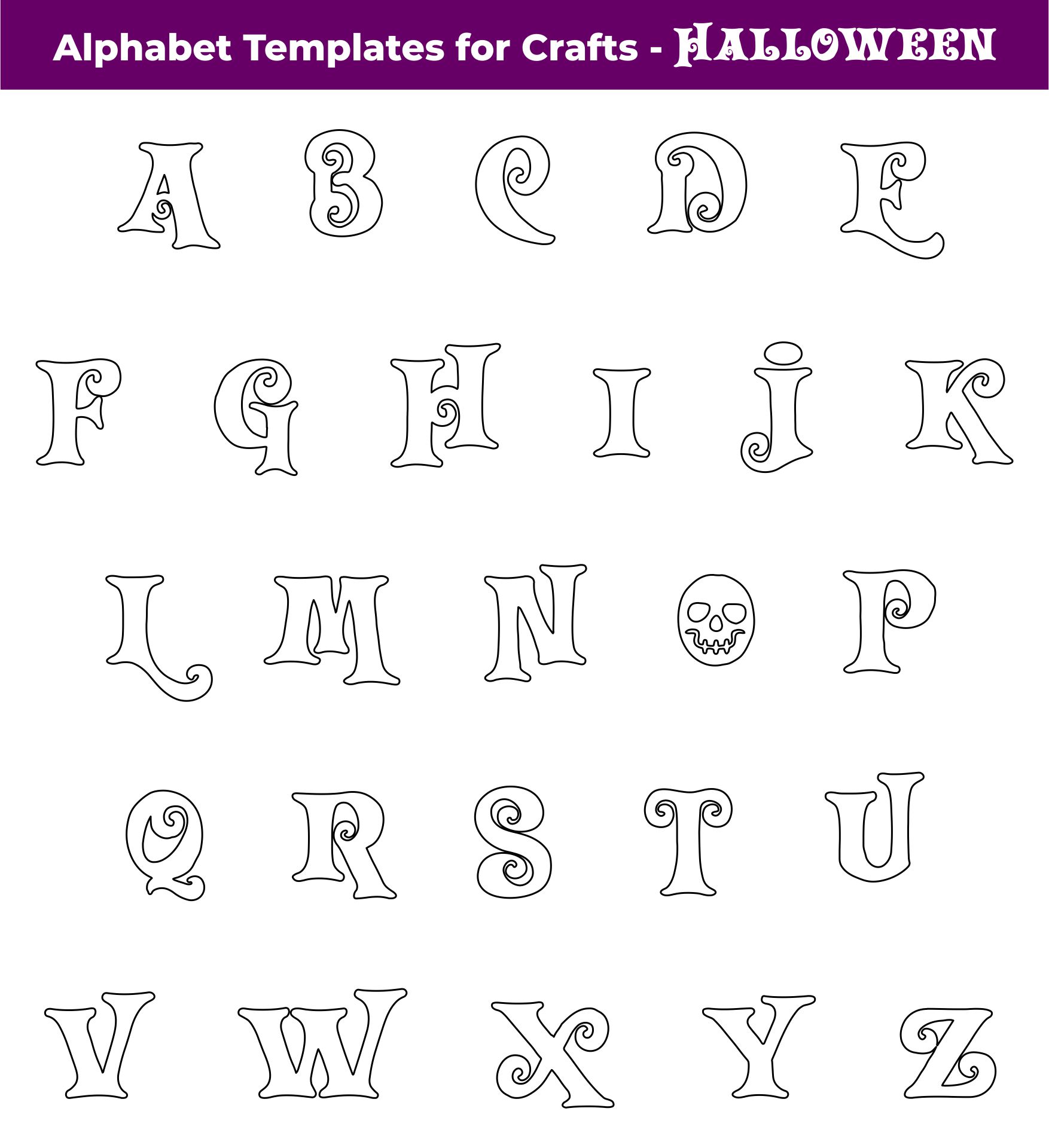 Alphabet Templates For Crafts 10 Free PDF Printables Printablee