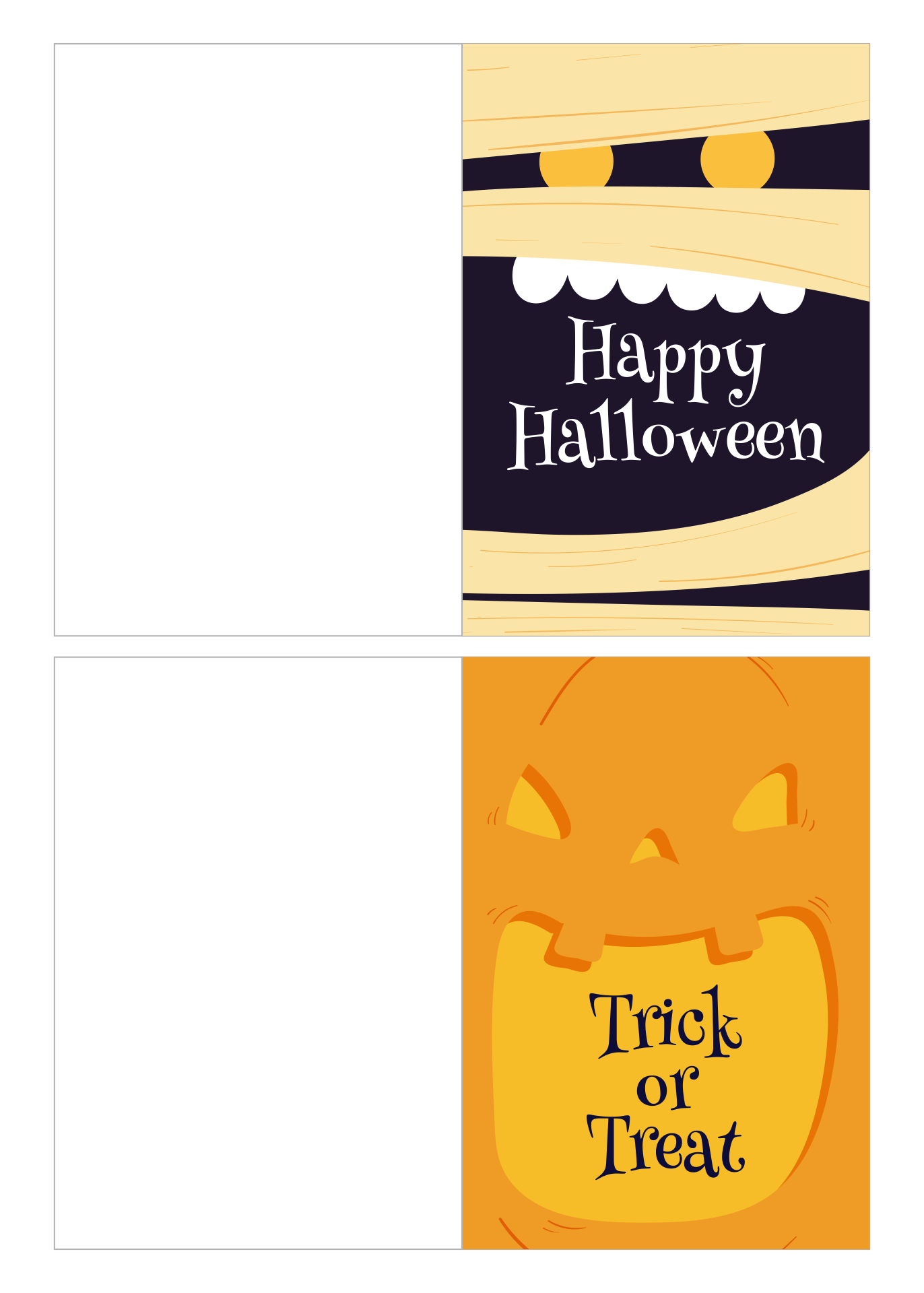 Printable Halloween Cards