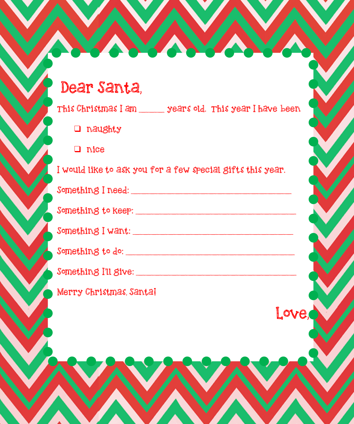 8 Best Printable Christmas List For Santa PDF For Free At Printablee