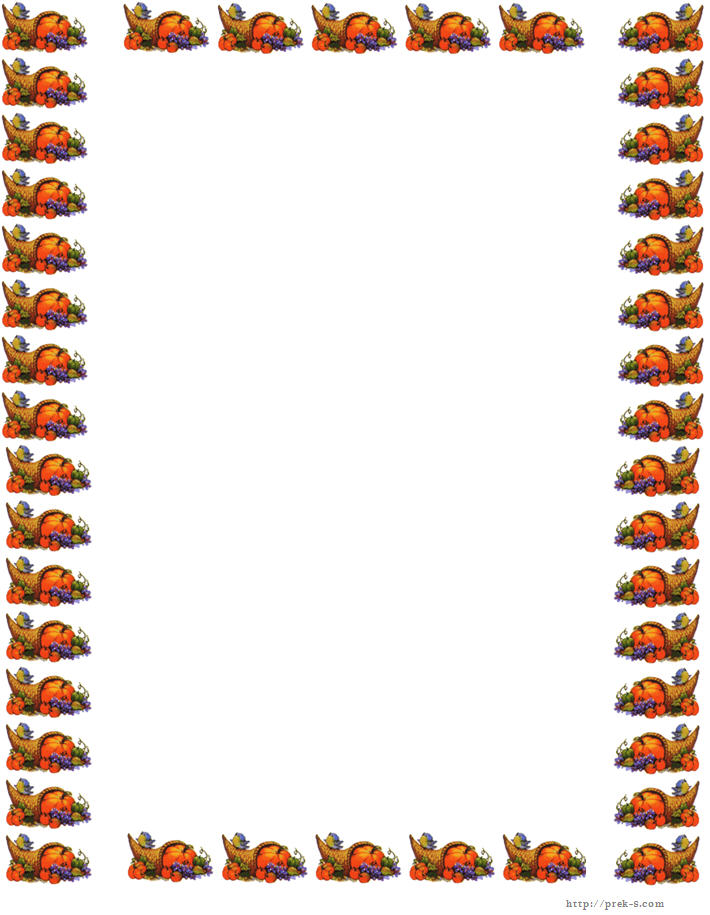 Printable Thanksgiving Borders