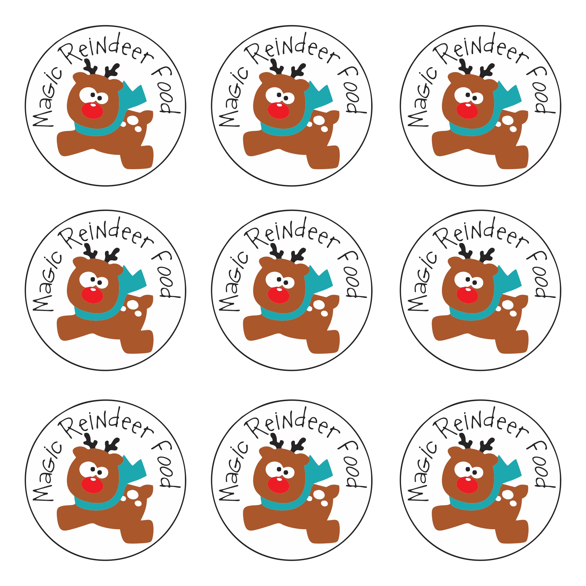 6 best free reindeer food tags printables printableecom