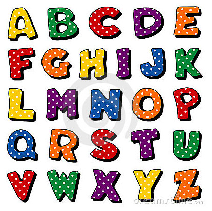 Polka Dot Alphabet Letters to Print