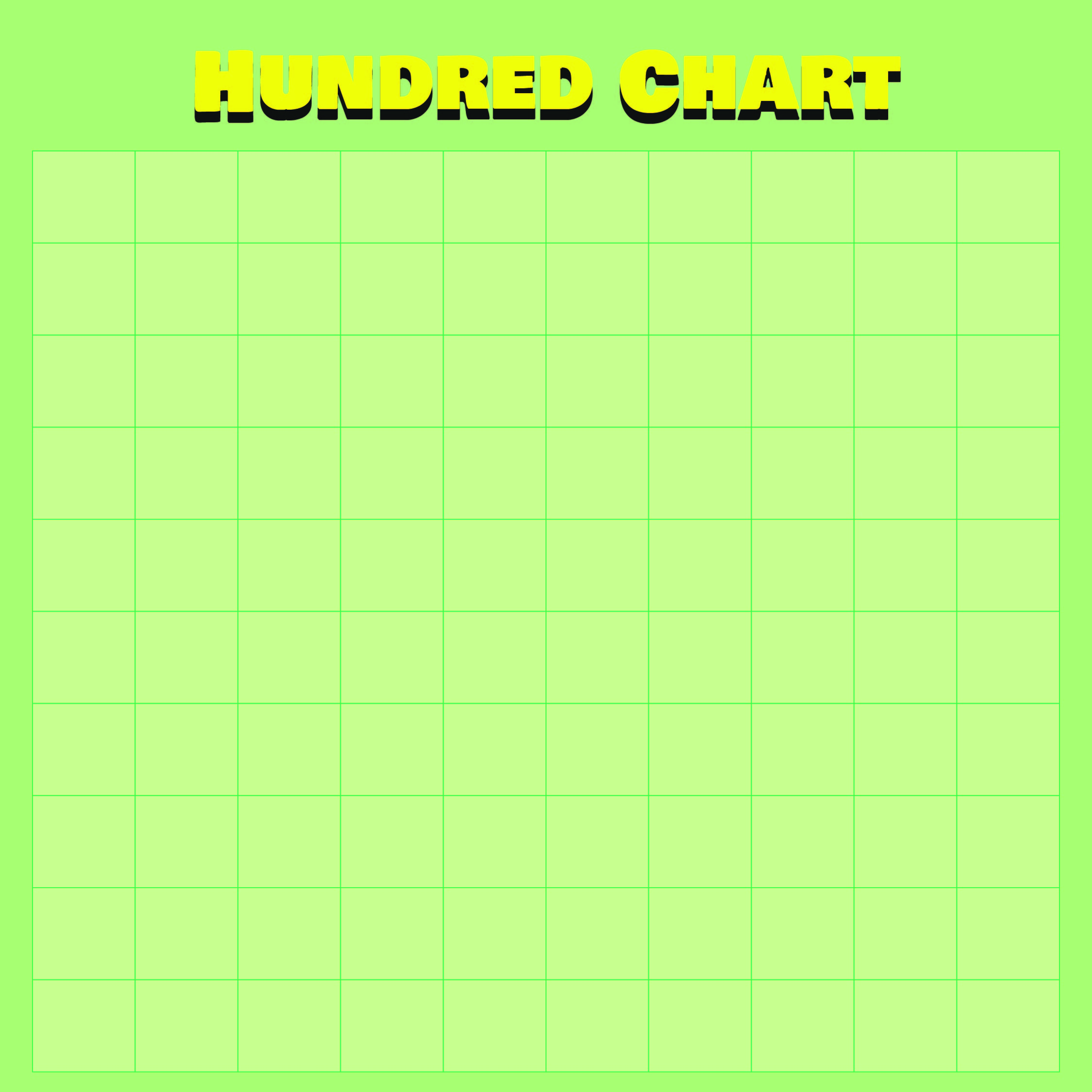 100 Day Chart 10 Free PDF Printables Printablee