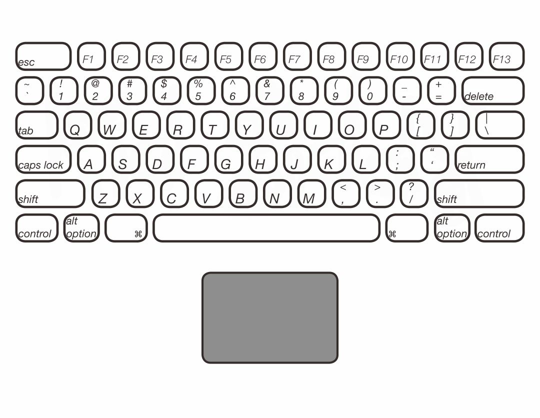 Free Printable Keyboard Template FREE PRINTABLE TEMPLATES