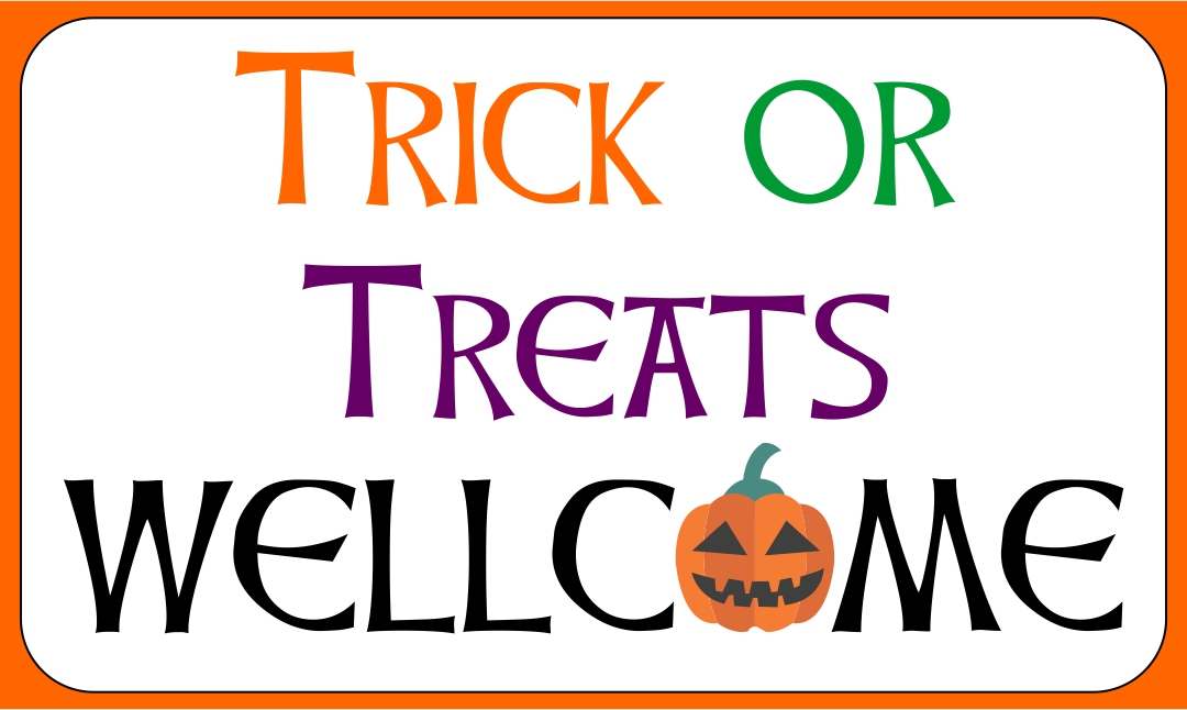 8 Best Images of Welcome Trick Or Treat Sign Halloween Printable ...